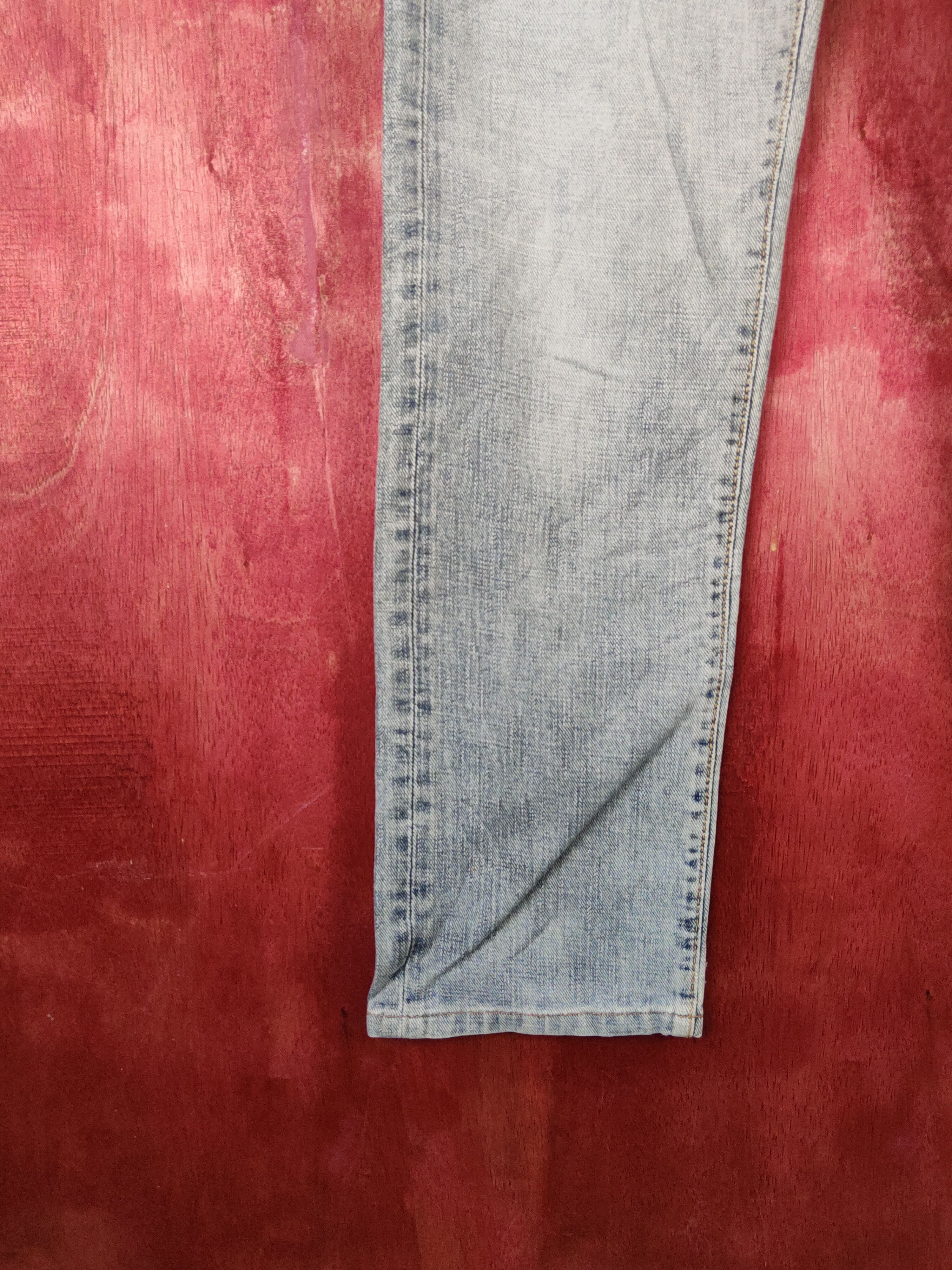 Japanese Brand GLHeart Blue Faded Distressed Ripped Jeans #S1804 Size 29" - 4 Thumbnail