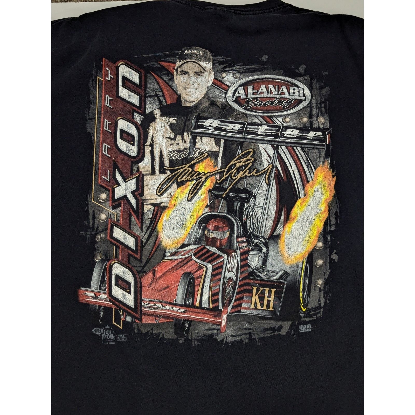 Vintage Vintage Y2K Larry Dixon Racing Tee Shirt Drag Race NHRA Size US XXL / EU 58 / 5 - 4 Thumbnail