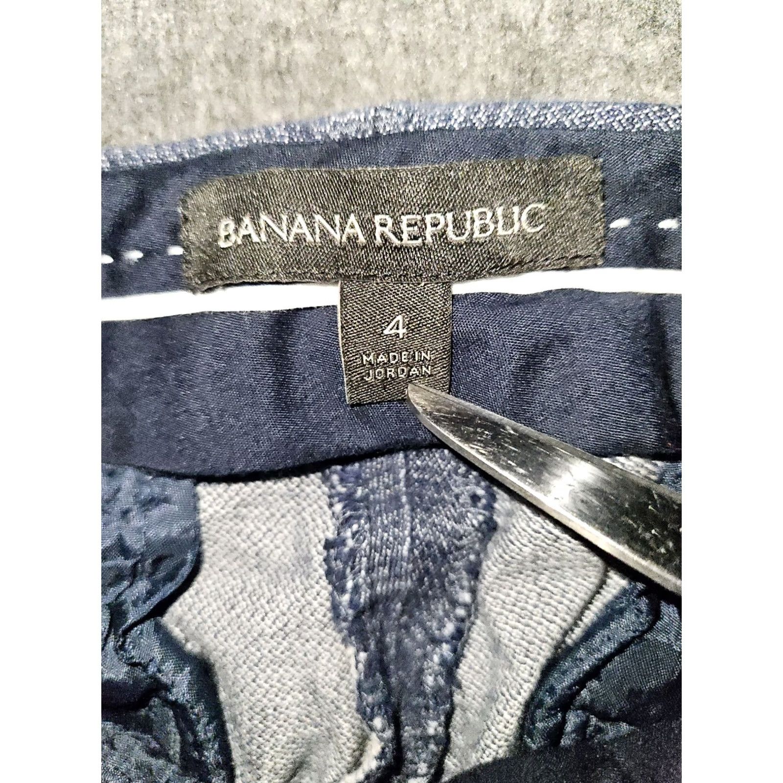 Banana Republic Banana Republic Sloan Pants Women's 4 Blue Stretch Casual Preppy Low Rise Size 27" / US 4 / IT 40 - 2 Thumbnail