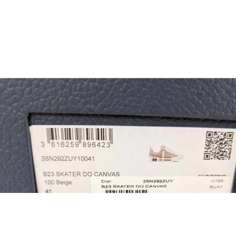 Dior o1rshd1 Skater Canvas Sneaker in Beige Size US 8 / EU 41 - 24 Thumbnail