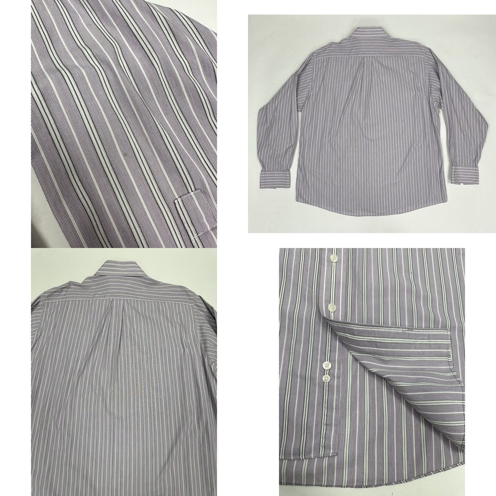 Michael Kors Michael Kors Men's Button Up Shirt Long Sleeve Stripes Plaid Purple 2XL Size US XXL / EU 58 / 5 - 8 Thumbnail