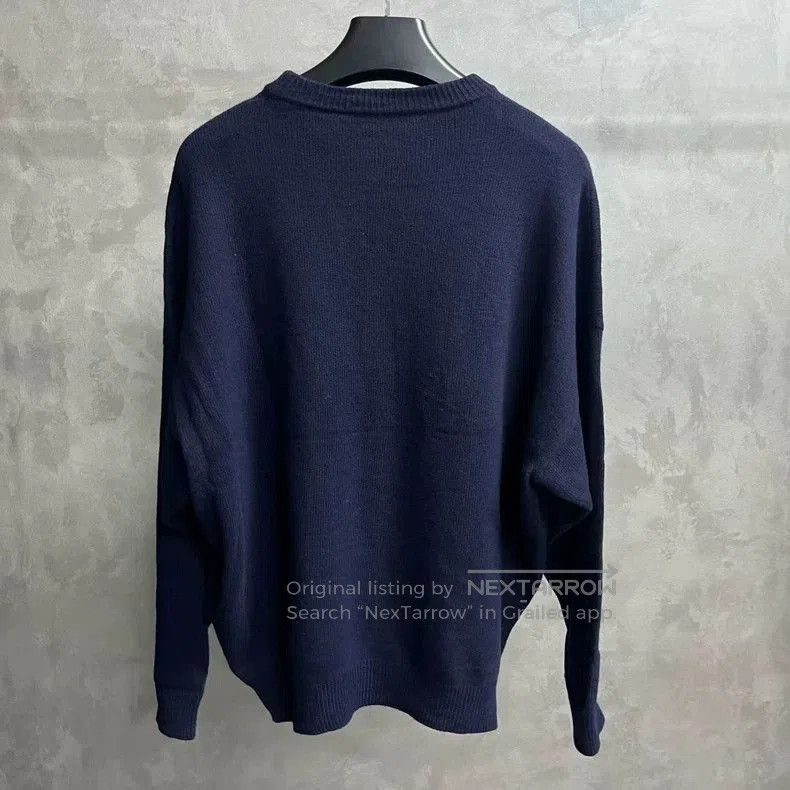 Balenciaga Balenciaga Navy Wool Logo Sweater. Size US S / EU 44-46 / 1 - 5 Thumbnail