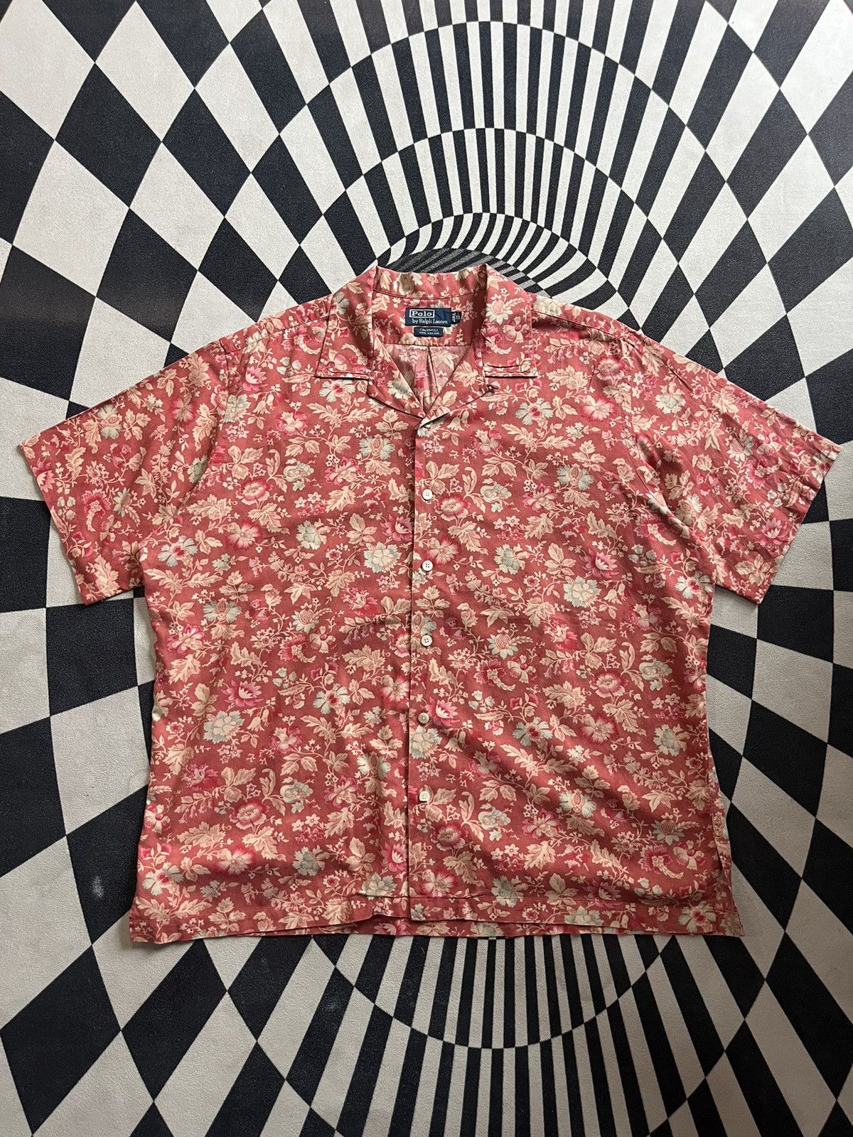 Polo Ralph Lauren Vintage Polo Ralph Lauren Hawaii Flowers aop 90’s Shirt Size US XL / EU 56 / 4 - 4 Thumbnail