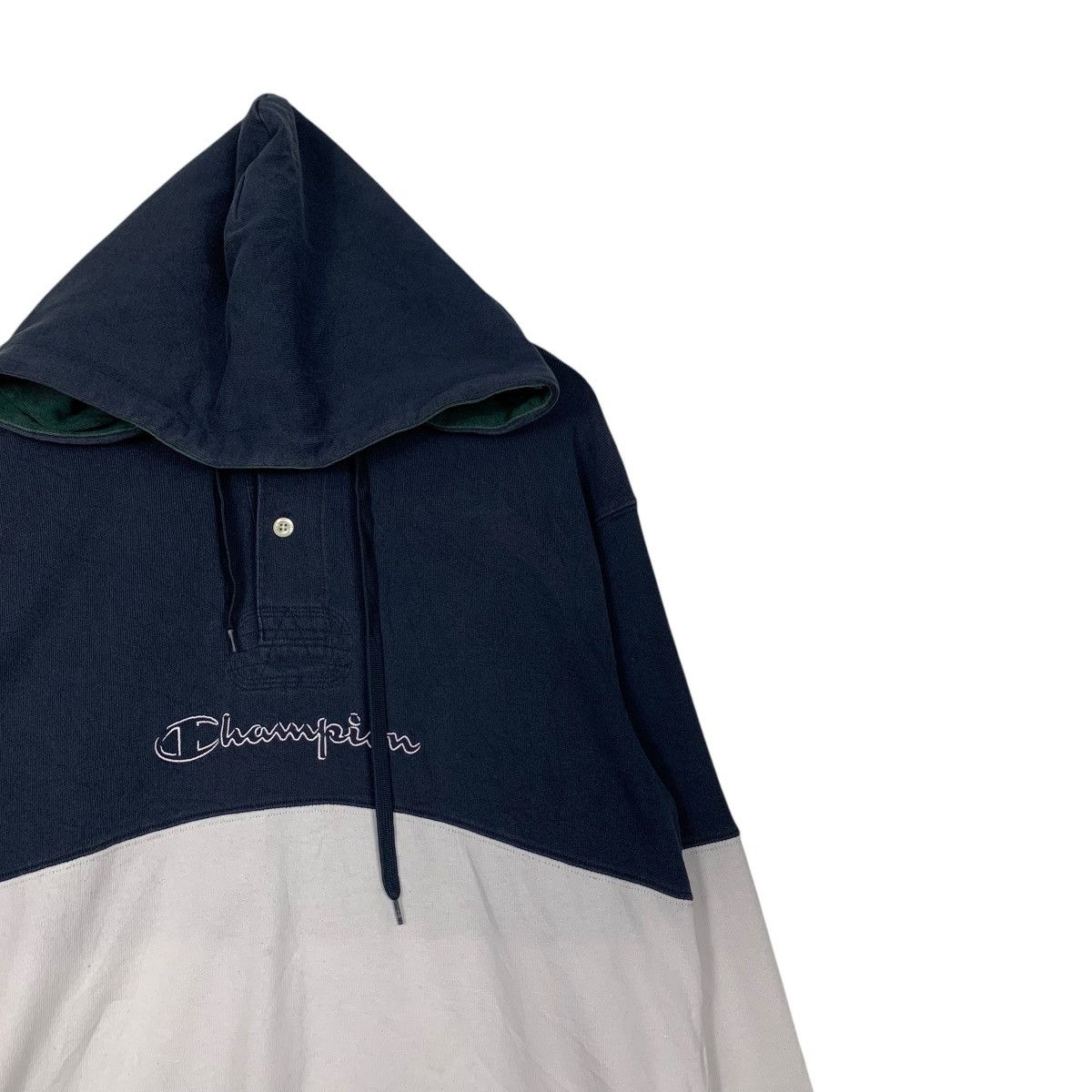 Champion CHAMPION Center Logo Half Button Pullover Hoodie #2429-C109 Size US M / EU 48-50 / 2 - 5 Thumbnail