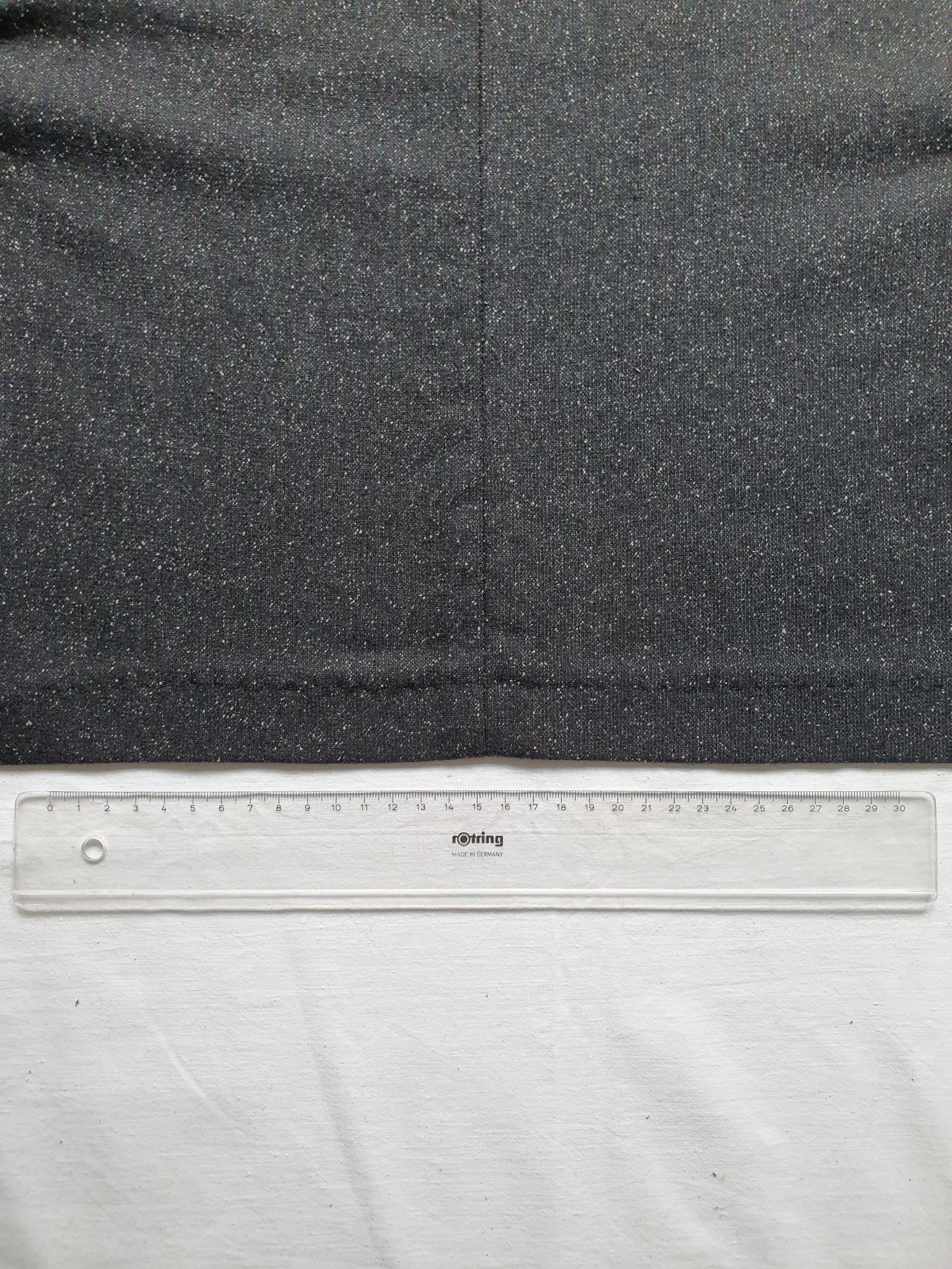 Angelo Nardelli CINQUANTUNO line - Wool/Silk/Viscose - Black/Gray Speckled Size 42R - 8 Thumbnail