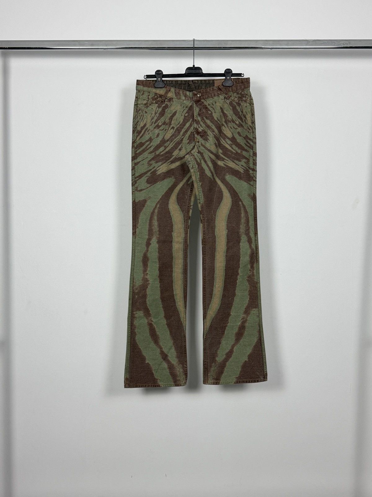 Roberto Cavalli Roberto Cavalli S/S2002 Reversible Psychedelic Denim Jeans Size 30" / US 8 / IT 44 - 1 Thumbnail