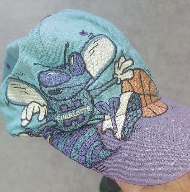 NBA Charlotte Hornets vinatge cap embrioded Size ONE SIZE - 1 Thumbnail