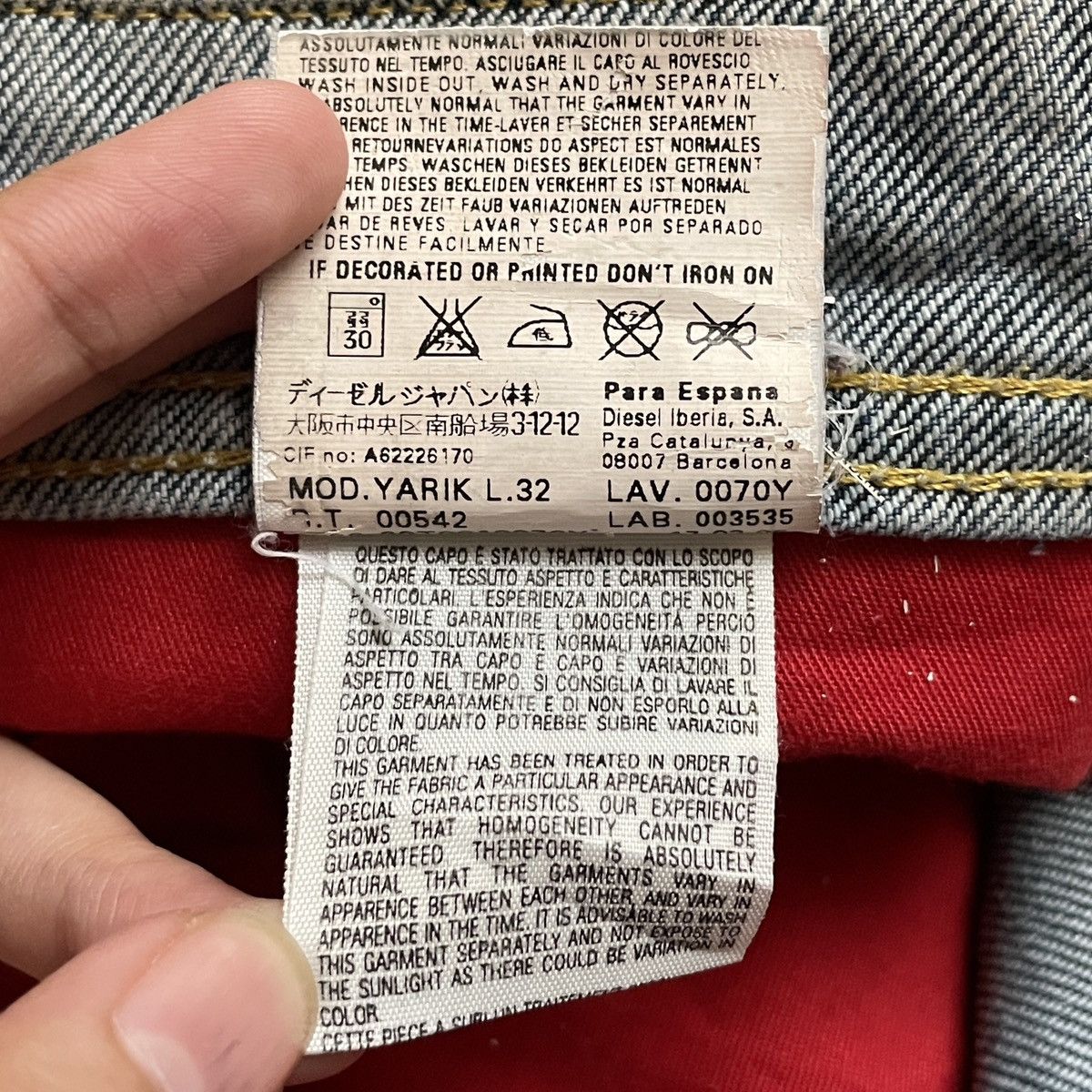 Diesel × Vintage Vintage Brand Diesel Jeans 2000s Size US 34 / EU 50 - 13 Thumbnail