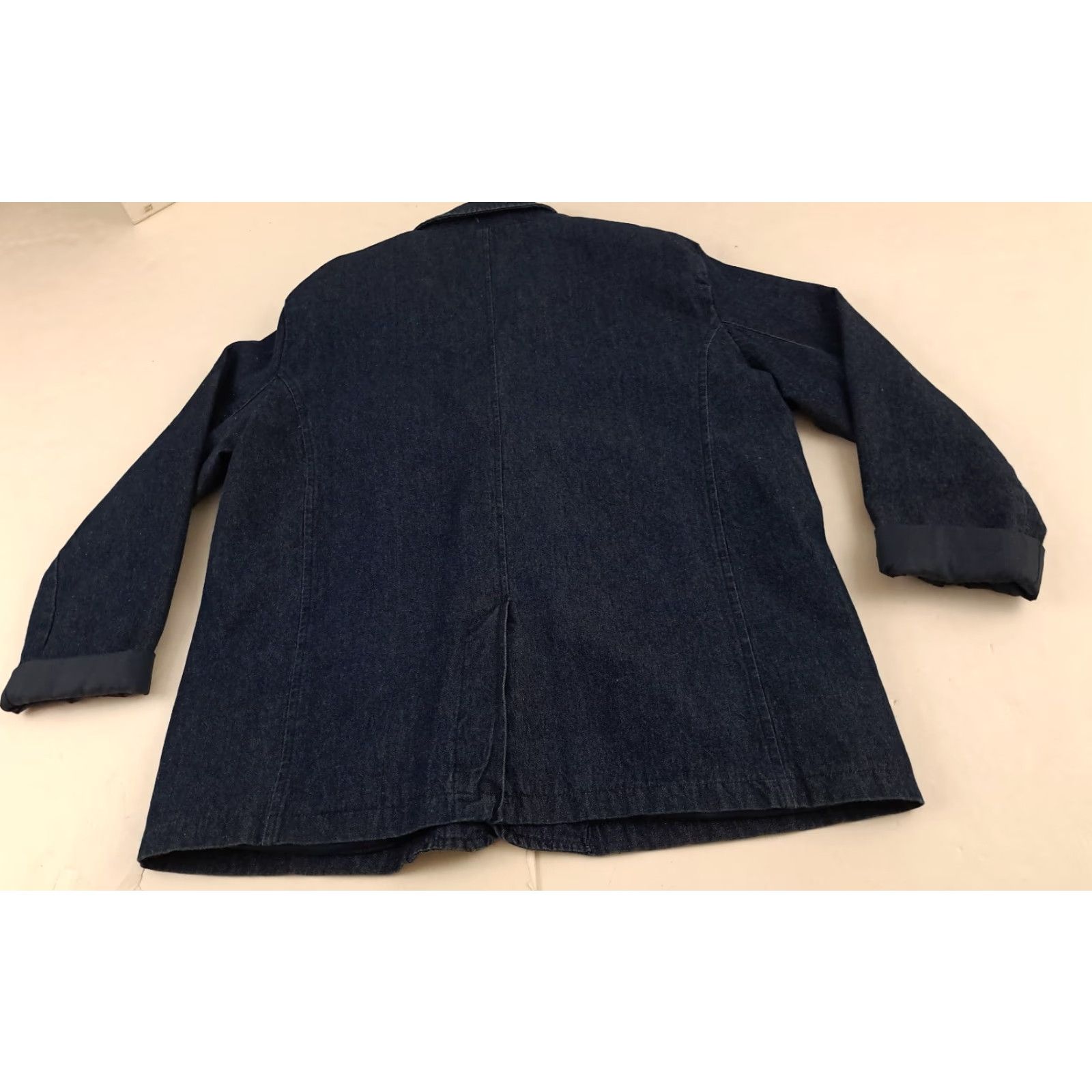 Haband VINTAGE Haband Travlers Denim Blue Jean Button Blazer Lined Coat Large Men Jacket Blazer Size US 33 - 8 Thumbnail