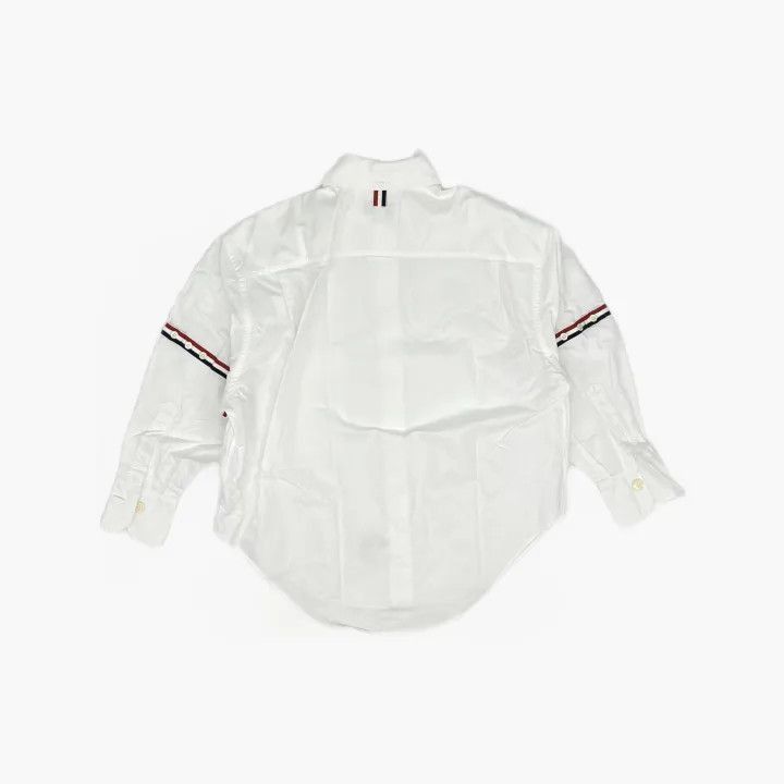 Thom Browne Thom Browne White RWB Stripe Long Sleeve Shirt -2507 Size M / US 6-8 / IT 42-44 - 1 Thumbnail