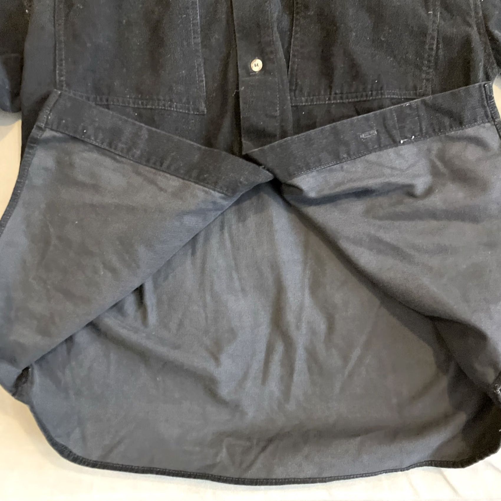 Vintage VINTAGE ACA JOE Black Corduroy Long Sleeve Shirt Jacket Men L Shirt / Jacket Long Sleeve Button-Up Black Mens Large RARE Size US L / EU 52-54 / 3 - 4 Thumbnail