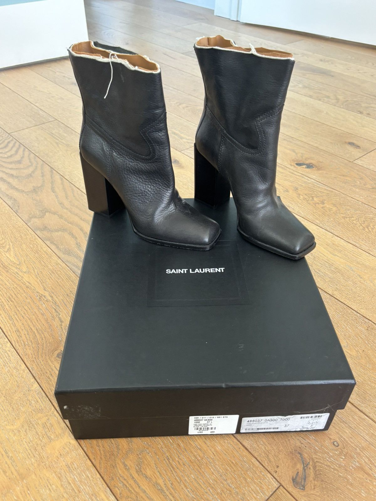 Saint Laurent Paris Saint Laurent Heel Boot Size US 7 / IT 37 - 5 Thumbnail
