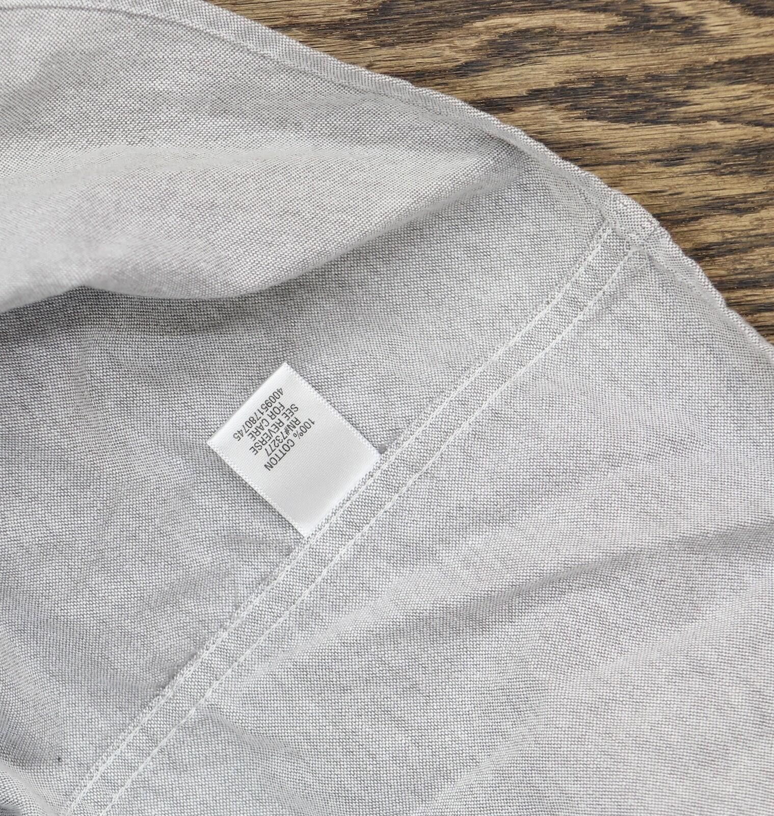 Sonoma Sonoma Long Sleeve Cotton Modern Fit Dress Shirt Gray` S Size US S / EU 44-46 / 1 - 5 Thumbnail