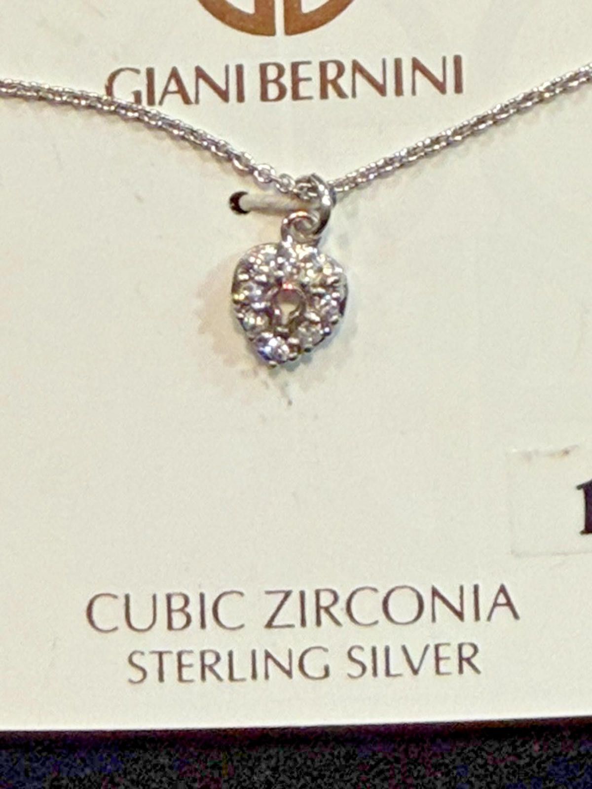 Giani Bernini NWT GianiBernini CubicZirconia SterlingSilver Heart Necklace Size ONE SIZE - 5 Thumbnail