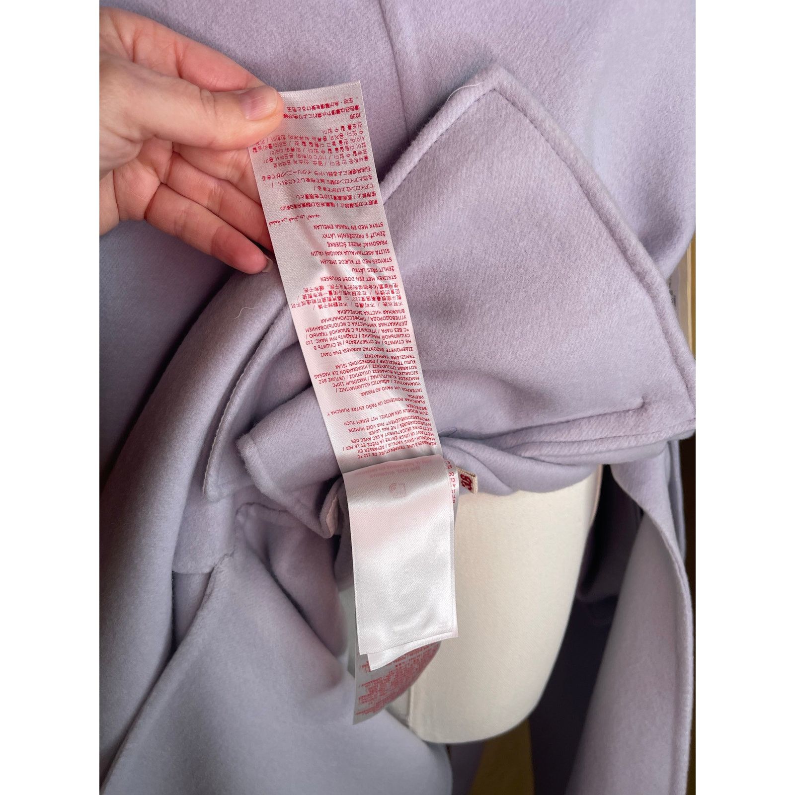Marni Marni Lilac Wool Cashmere Belted Coat Size 38 NWT Size XS / US 0-2 / IT 36-38 - 7 Thumbnail