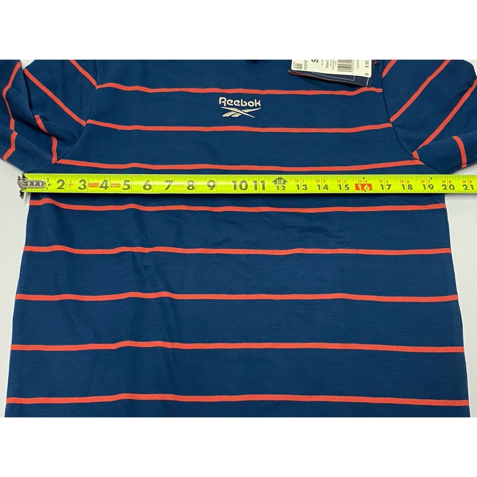 Reebok Reebok Men's Navy/Orange Size Small Pullover Crew Neck Size US S / EU 44-46 / 1 - 6 Thumbnail
