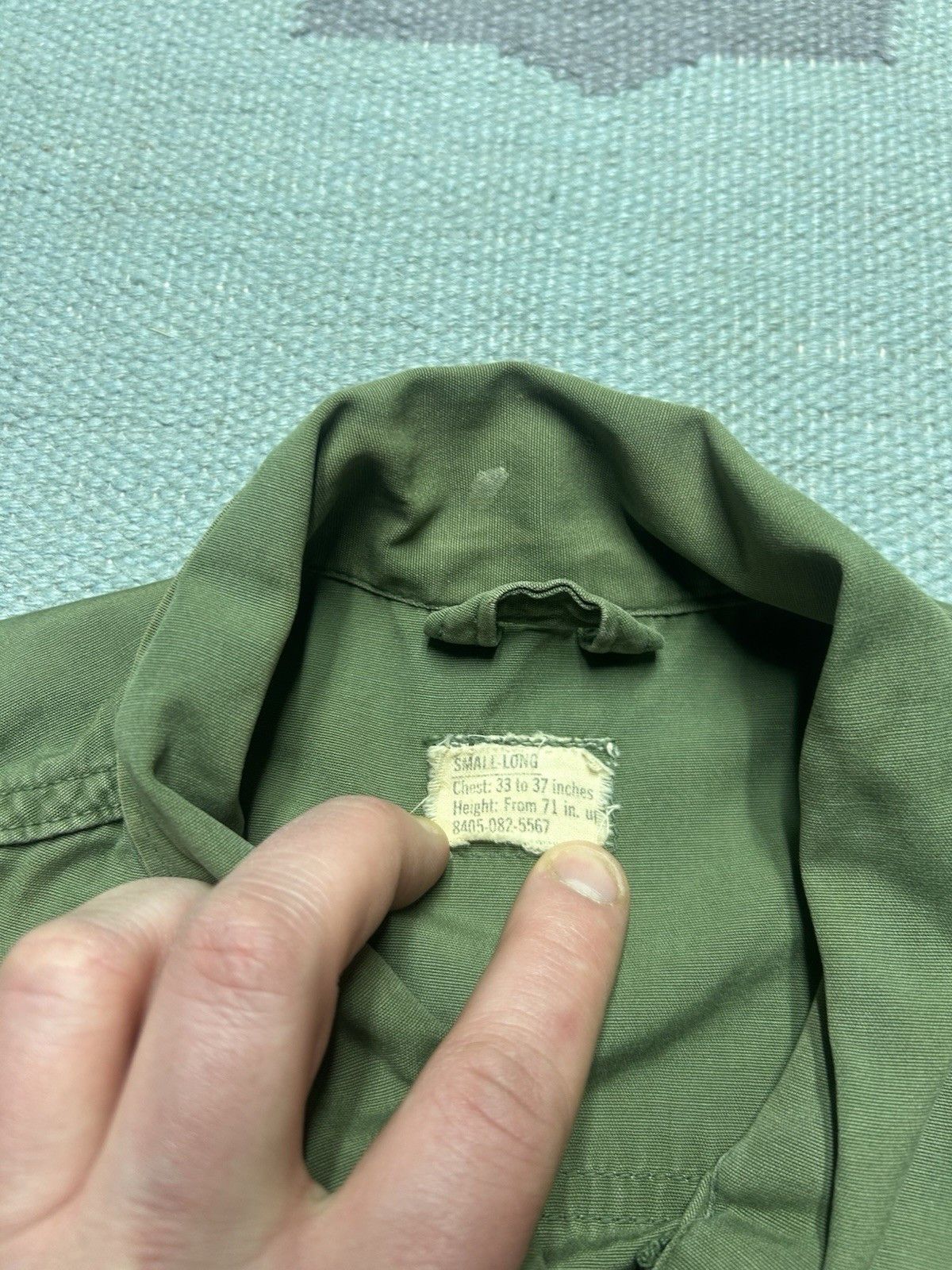 Vintage 60s OG 107 slant pocket shirt non ripstop poplin Vietnam S Size US S / EU 44-46 / 1 - 9 Thumbnail