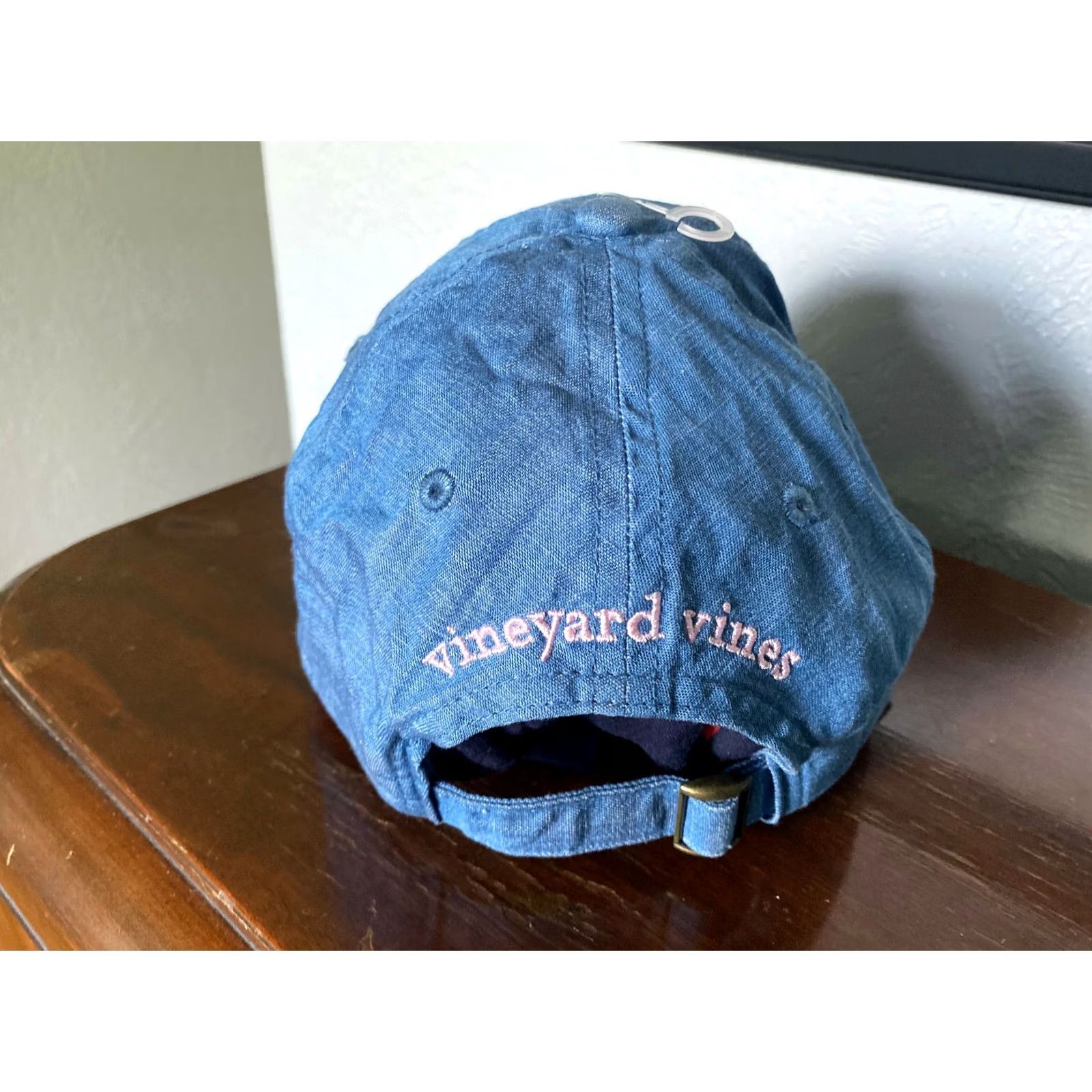 Vineyard Vines Vineyard Vines Mens Blue Whale Strapback Casual baseball Hat Cap Pink Size ONE SIZE - 3 Thumbnail