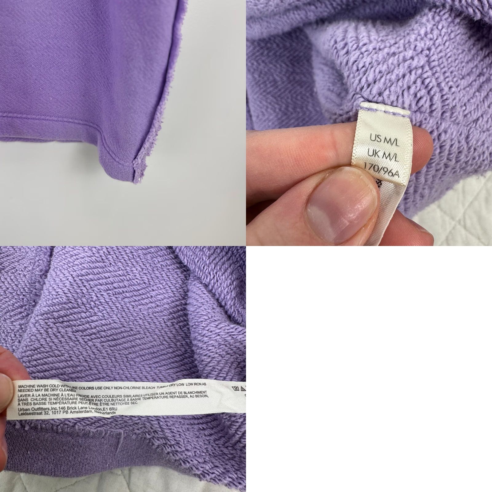 Free People Free People FP Beach Lavender Terry Oversized Pullover Sweatshirt Cover XS Size XS / US 0-2 / IT 36-38 - 10 Thumbnail