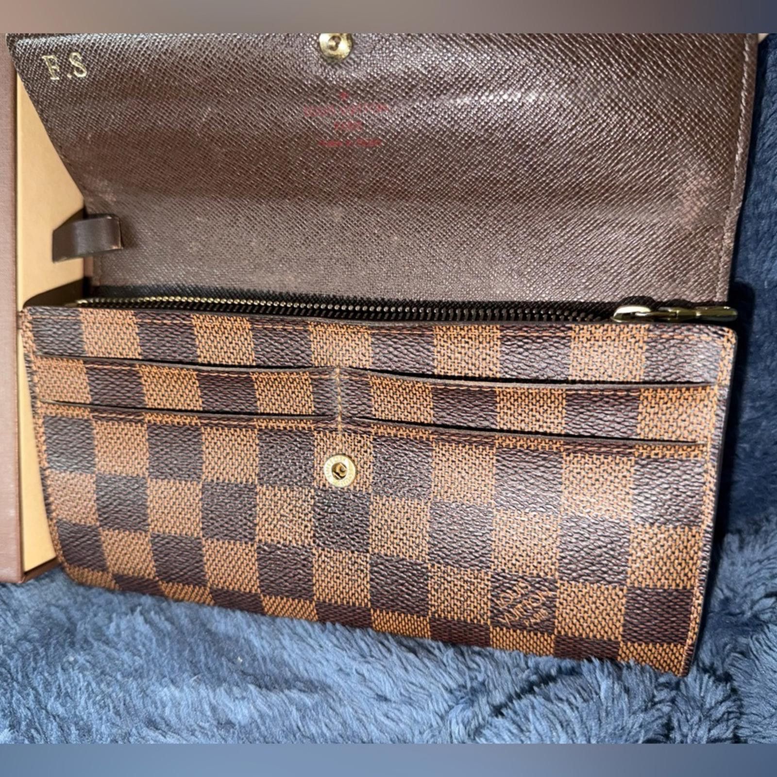 Louis Vuitton Vintage Louis Vuitton Demier Sarah Ebene Leather Wallet Size ONE SIZE - 4 Thumbnail