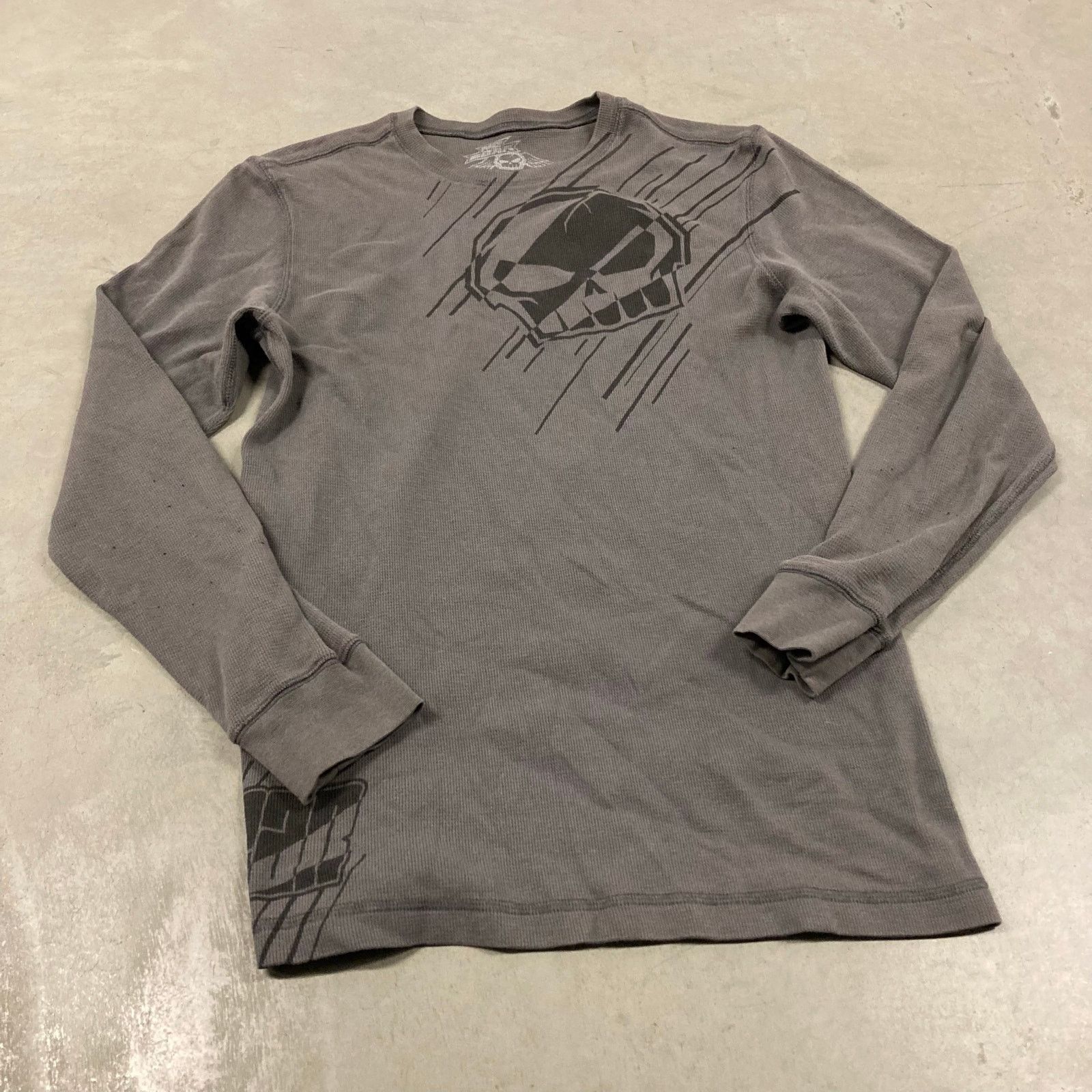 Vintage Y2K no fear skull T-Shirt Size US XL / EU 56 / 4 - 1 Thumbnail