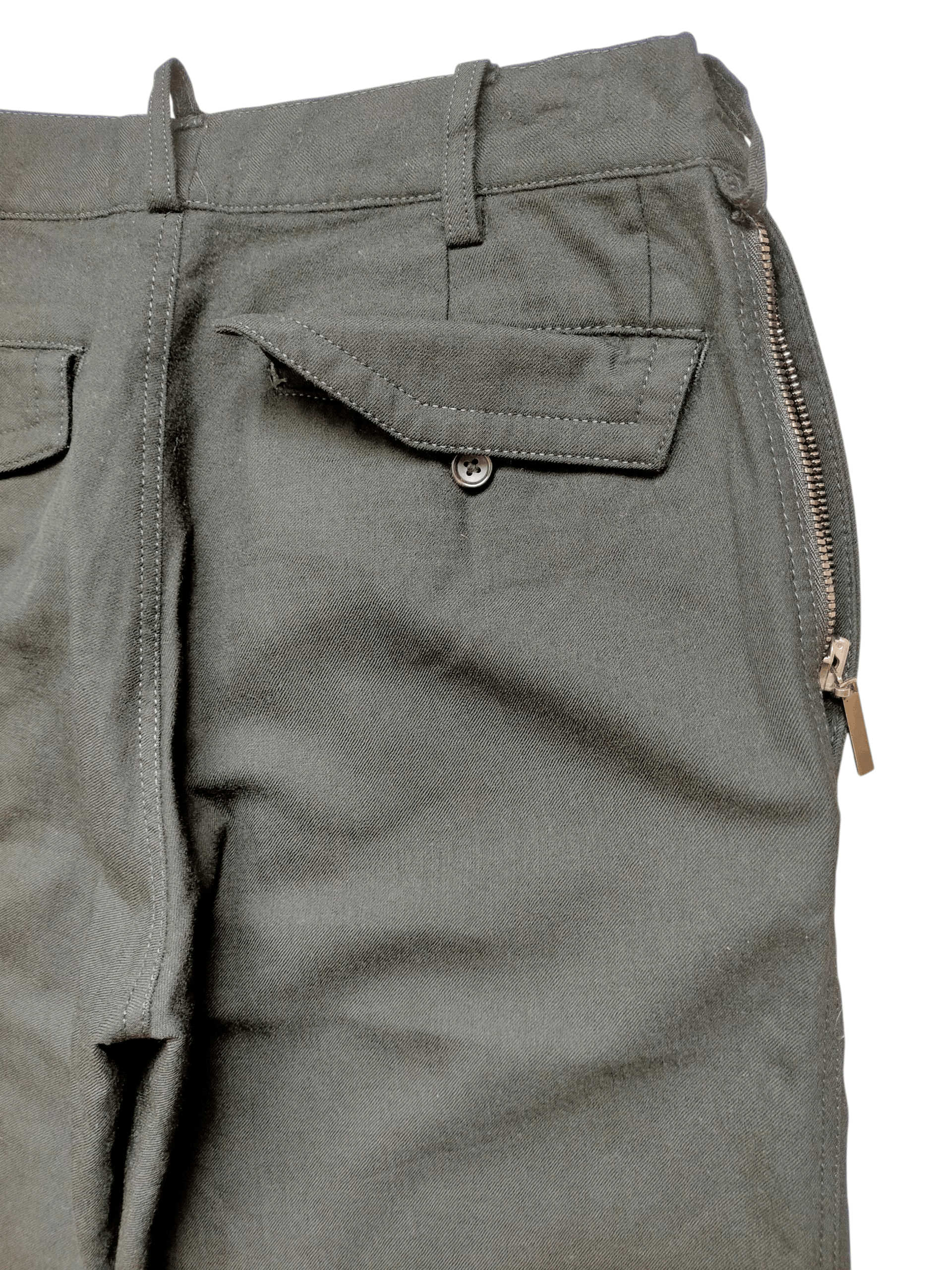 Yohji Yamamoto Y'S Yohji Yamamoto Rayon Wool Trouser Black Pants Size US 32 / EU 48 - 12 Thumbnail