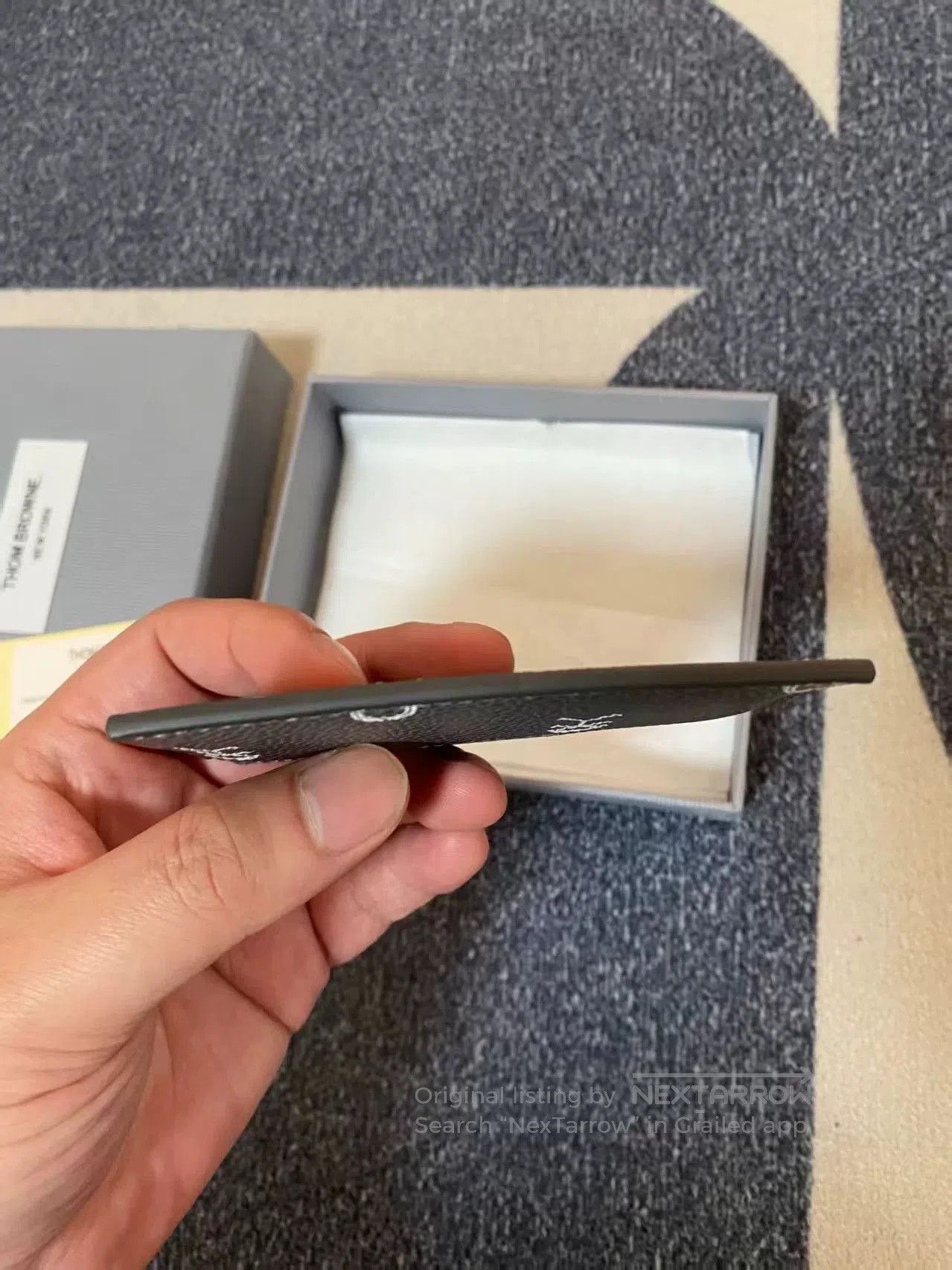 Thom Browne thom browne leather wallet with packaging. Size ONE SIZE - 5 Thumbnail