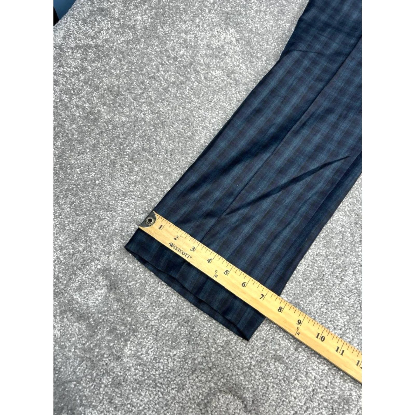 Paul Smith Paul Smith Mens Dress Pants 44 Multicolor Wool Plaid Mid Rise Straight Leg Formal Dress Pants Mens Size US 44 / EU 60 - 4 Thumbnail