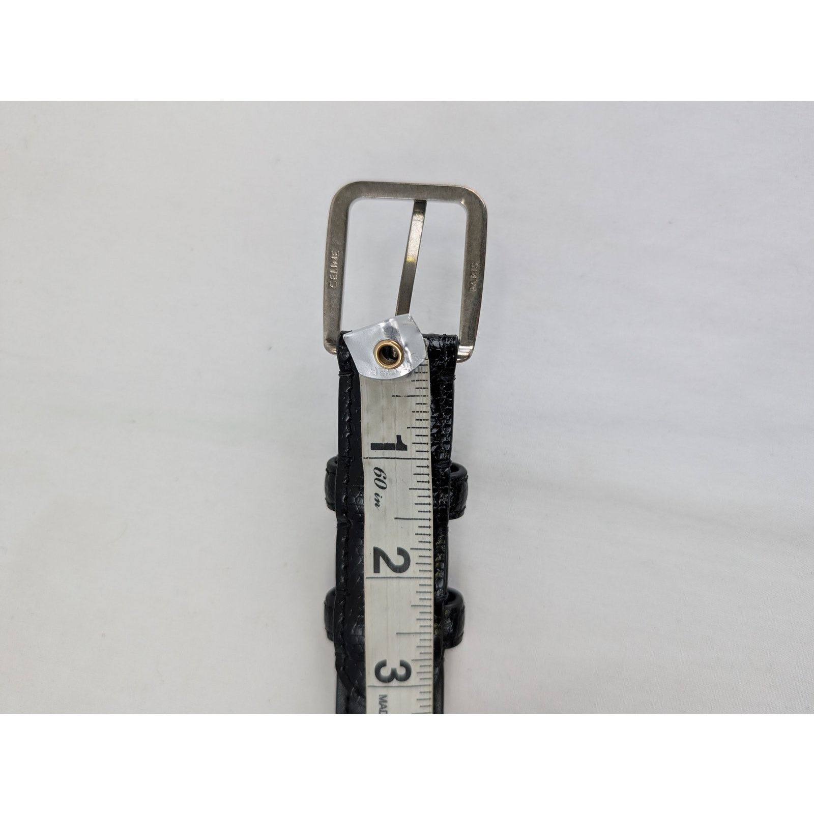 Celine o1rshd1 Size: 80 / Elegant Belt with Square Buckle Size ONE SIZE - 14 Thumbnail