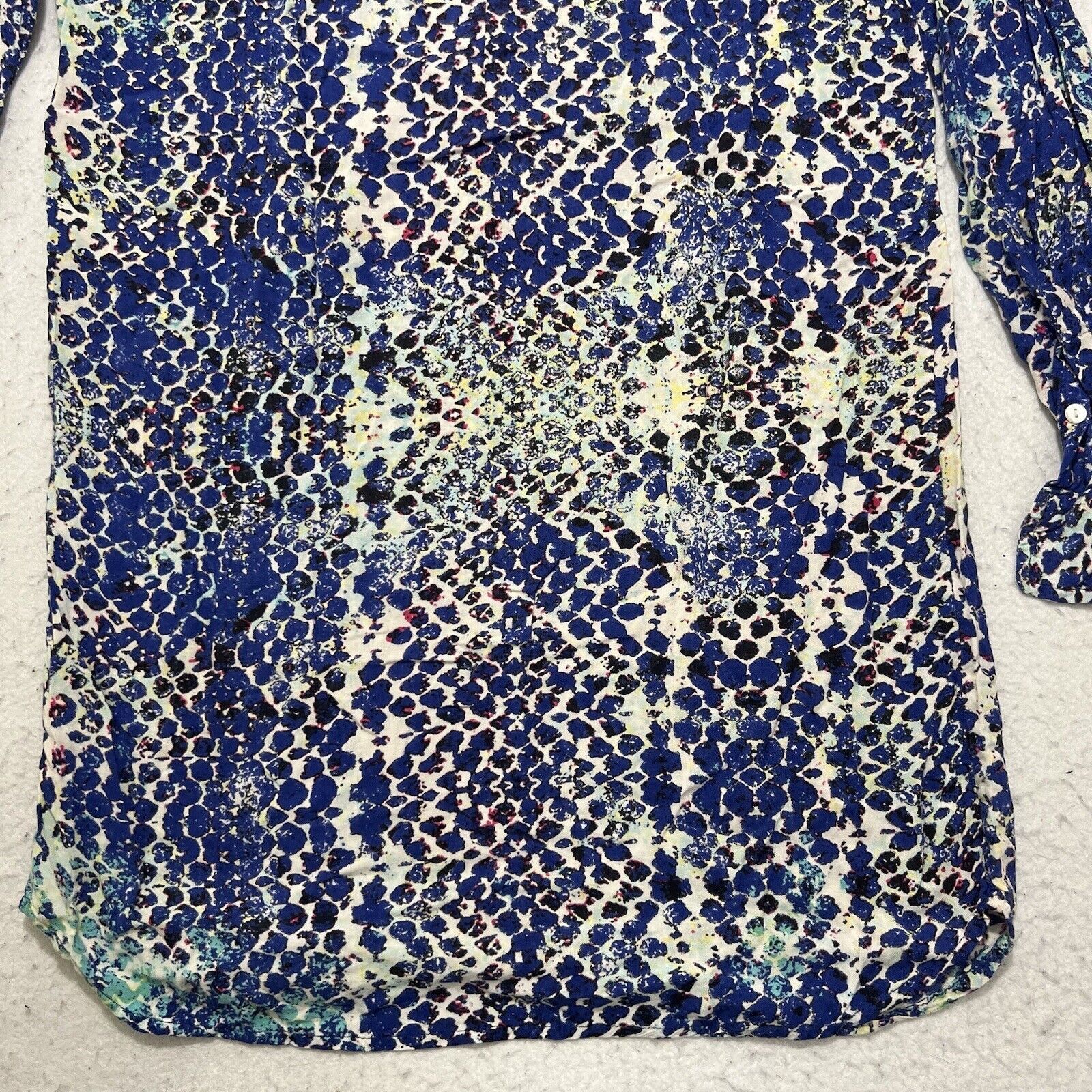 Saks Fifth Avenue Blue Saks Fifth Avenue Button Up Long Sleeve Top Size S / US 4 / IT 40 - 12 Thumbnail