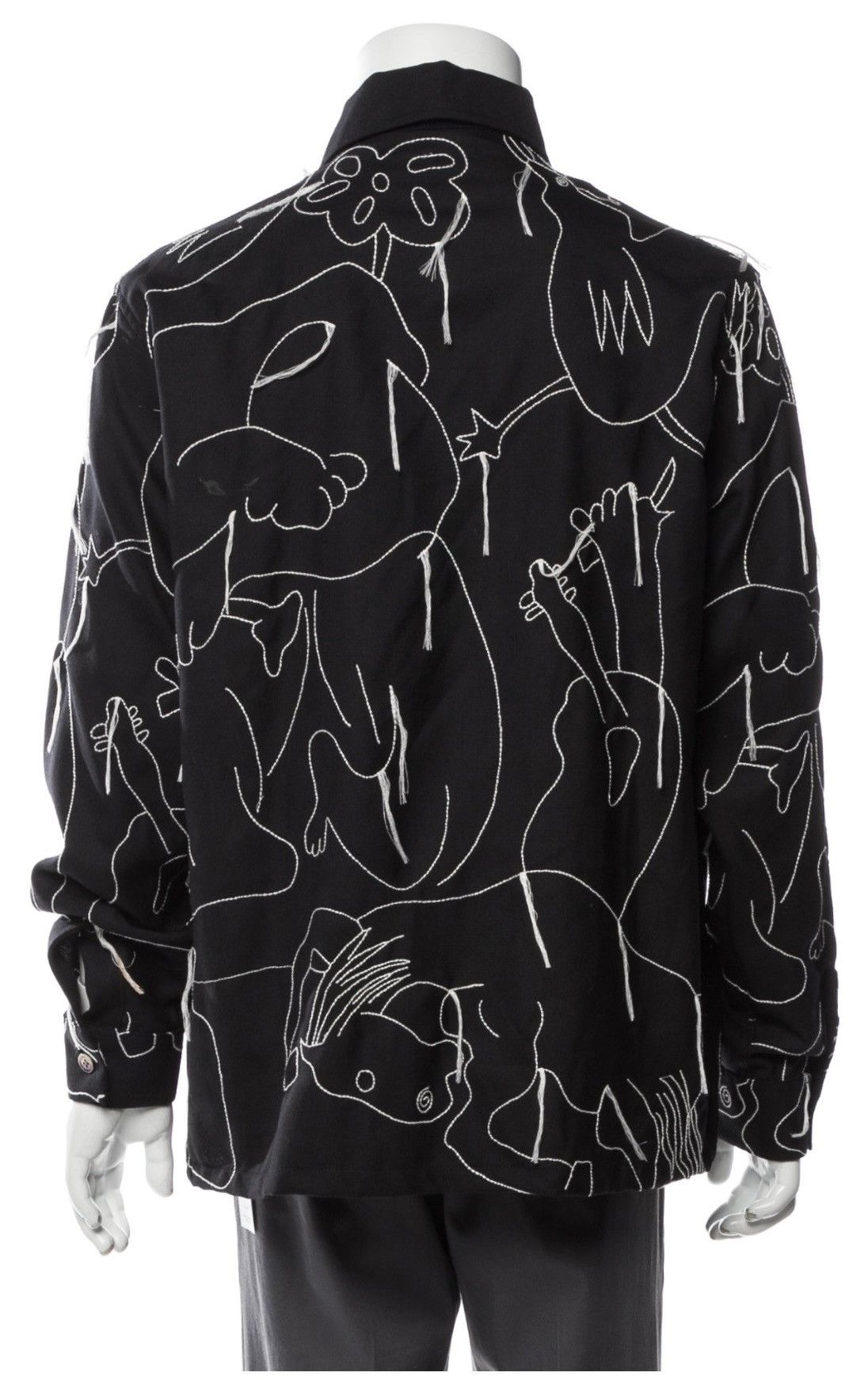 Our Legacy Our Legacy Graphic Embroidered Long Sleeve Shirt Fall 2019 Size US M / EU 48-50 / 2 - 2 Thumbnail