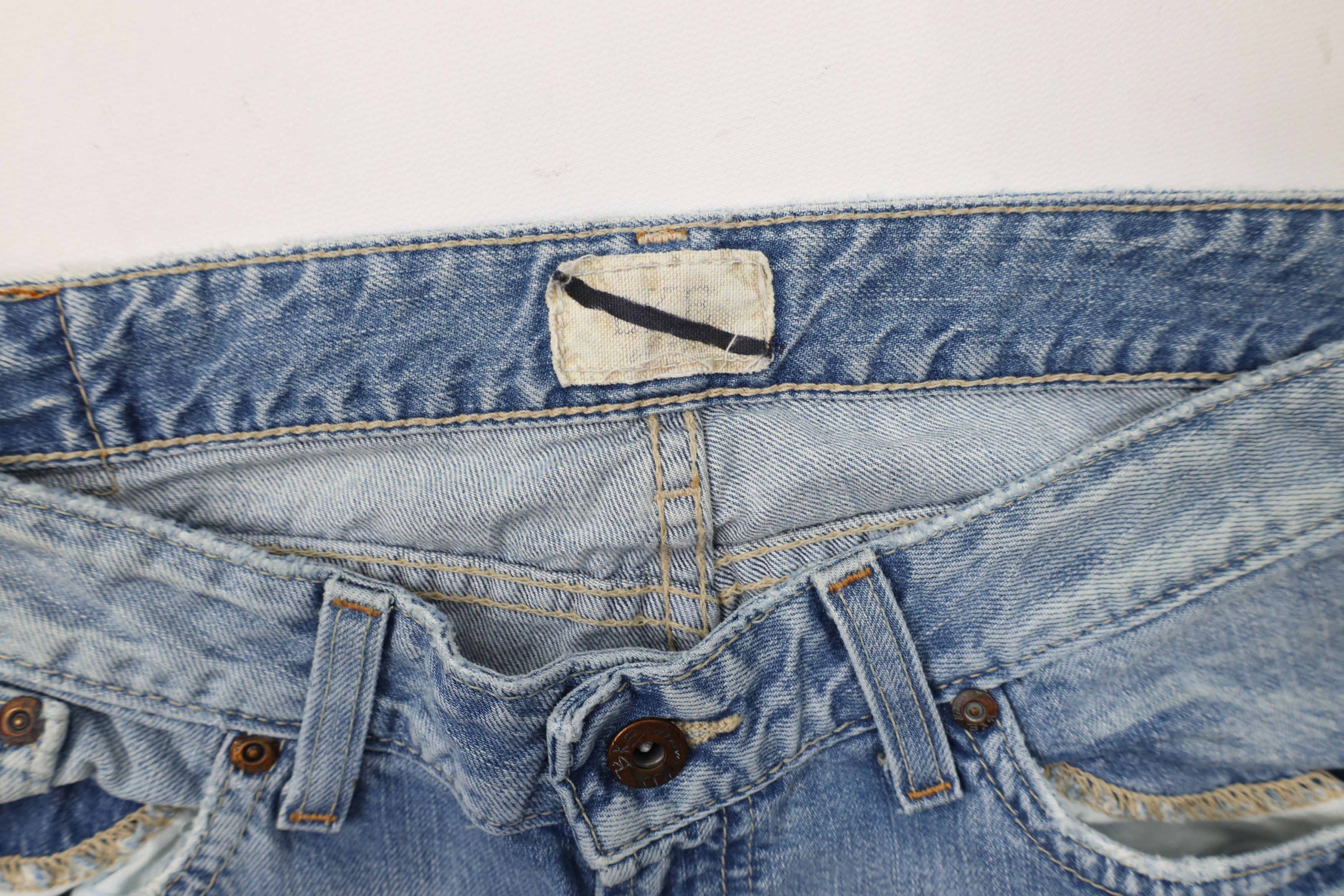Vintage New Buckle BKE Star Thick Stitch Flared Bell Bottoms Jeans Size 29" - 7 Thumbnail