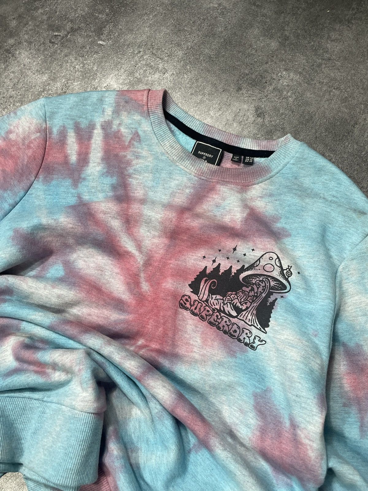 Superdry Superdry Sweatshirt Tie Dye Hype Streetwear Size M / US 6-8 / IT 42-44 - 2 Thumbnail