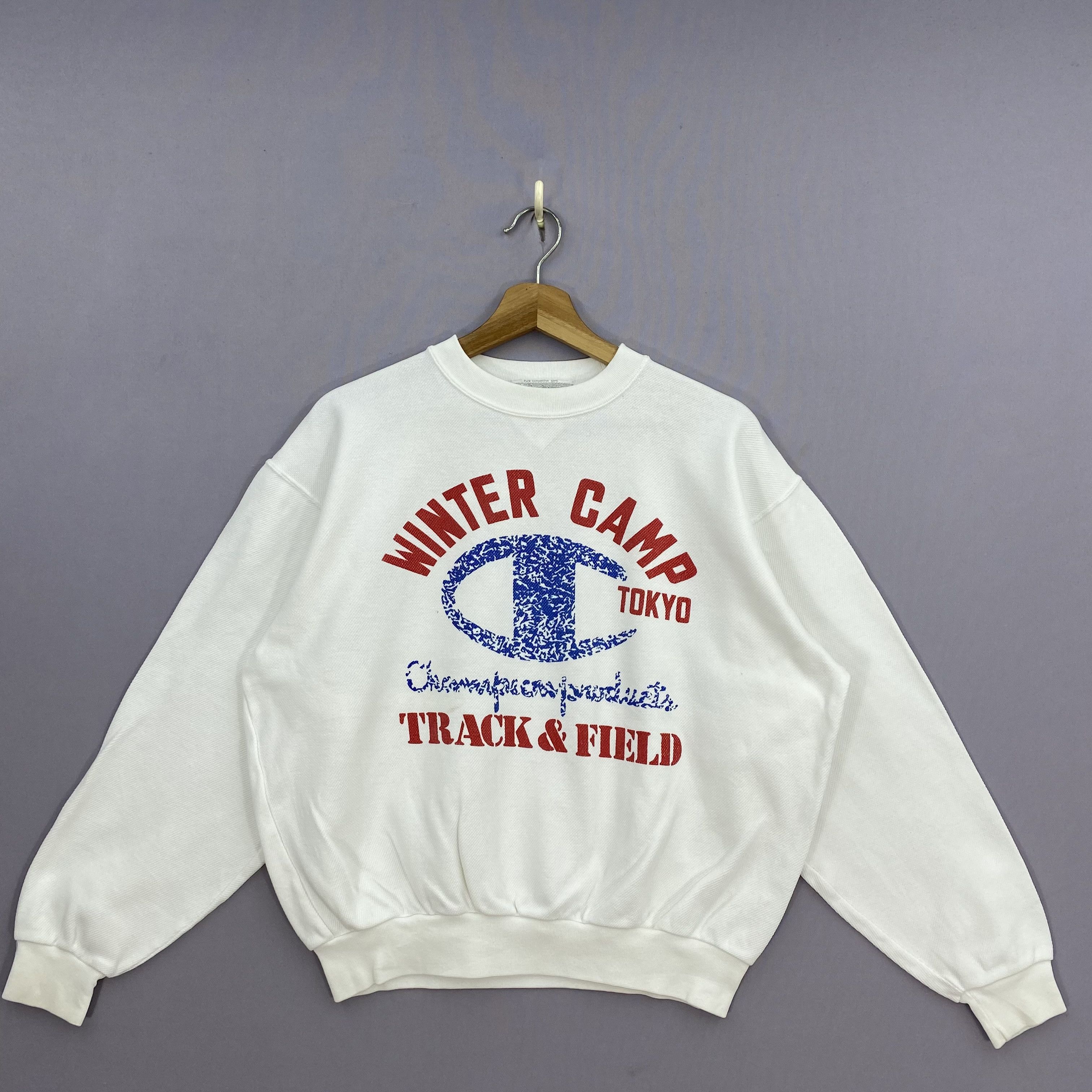 Champion Vintage 90s Champion Sweater Winter Camp Tokyo Track & Field Size US L / EU 52-54 / 3 - 2 Thumbnail
