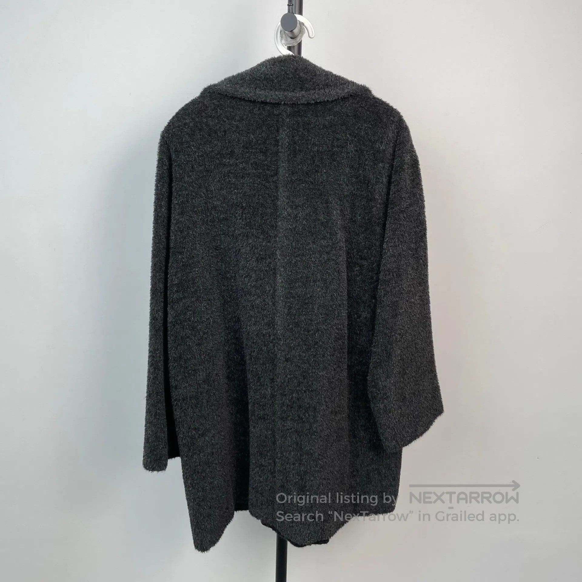 Max Mara Max Mara Dark Gray Lapel Teddy Coat| Size 4XL / US 24-26 - 2 Thumbnail