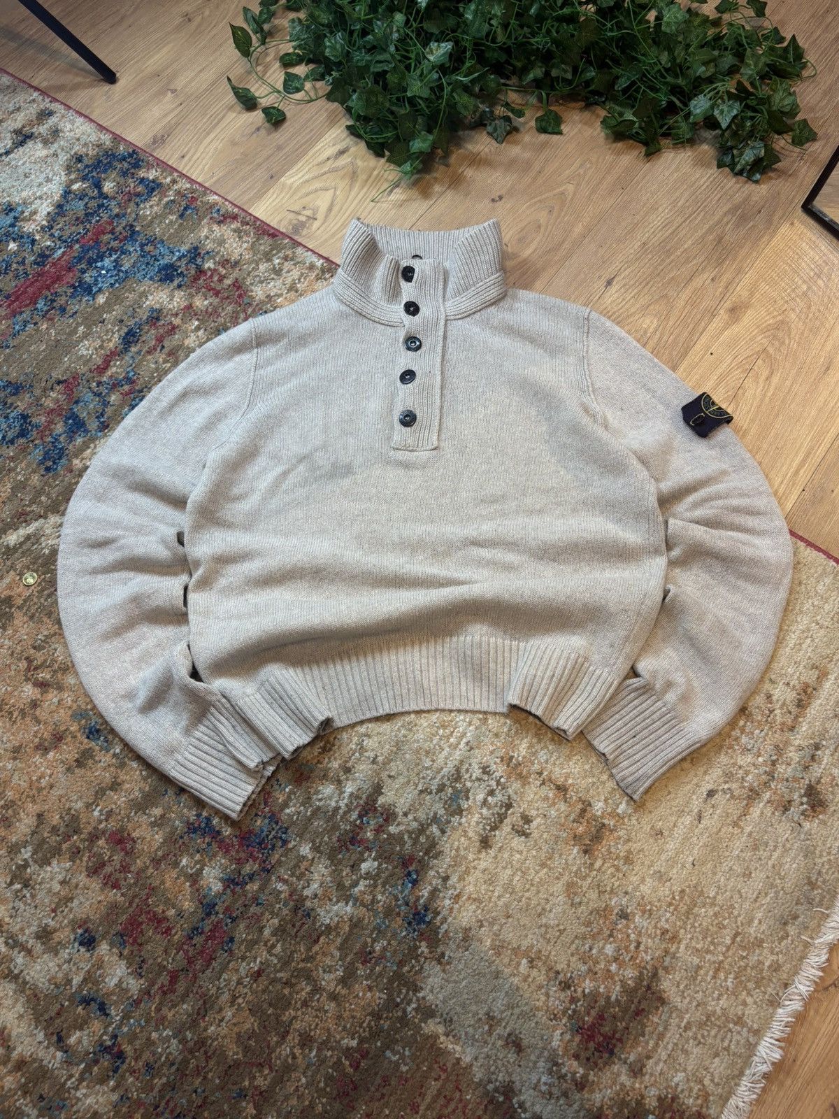 Stone Island 00s Stone Island Vintage Knitted Wool Sweater Indie Sleaze Size US M / EU 48-50 / 2 - 5 Thumbnail