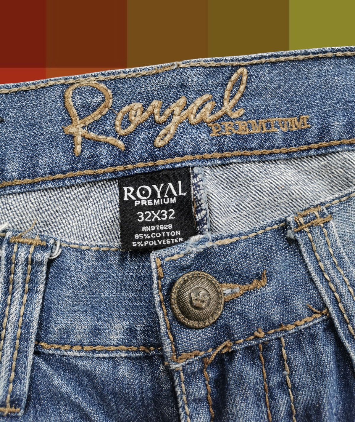 Vintage Royal Premium Y2K Flare Denim Size US 34 / EU 50 - 8 Thumbnail