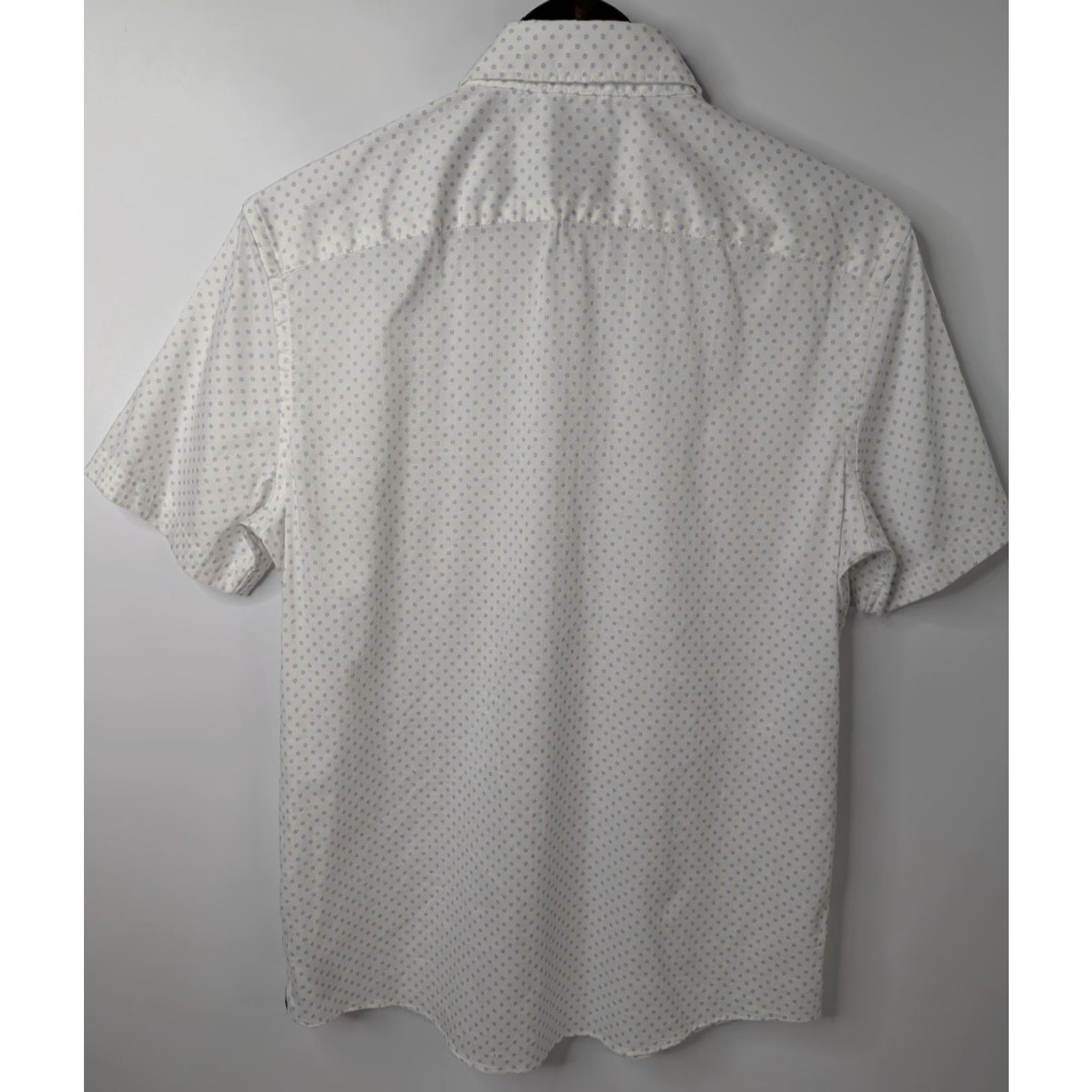 Faherty Faherty Shirt Mens Small The Movement White Geometric Button Down S/S MWS2330 Size US S / EU 44-46 / 1 - 3 Thumbnail