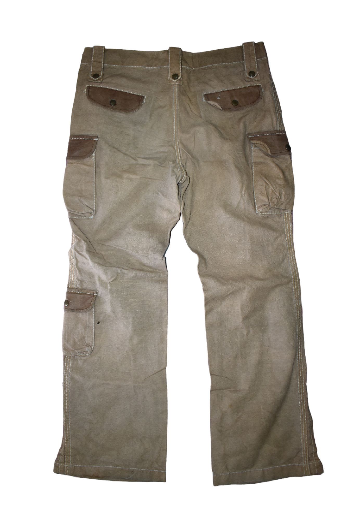 Japanese Brand Flare 291295=HOMME 7 Pocket Cargo Pant size 33 Size US 33 - 6 Thumbnail