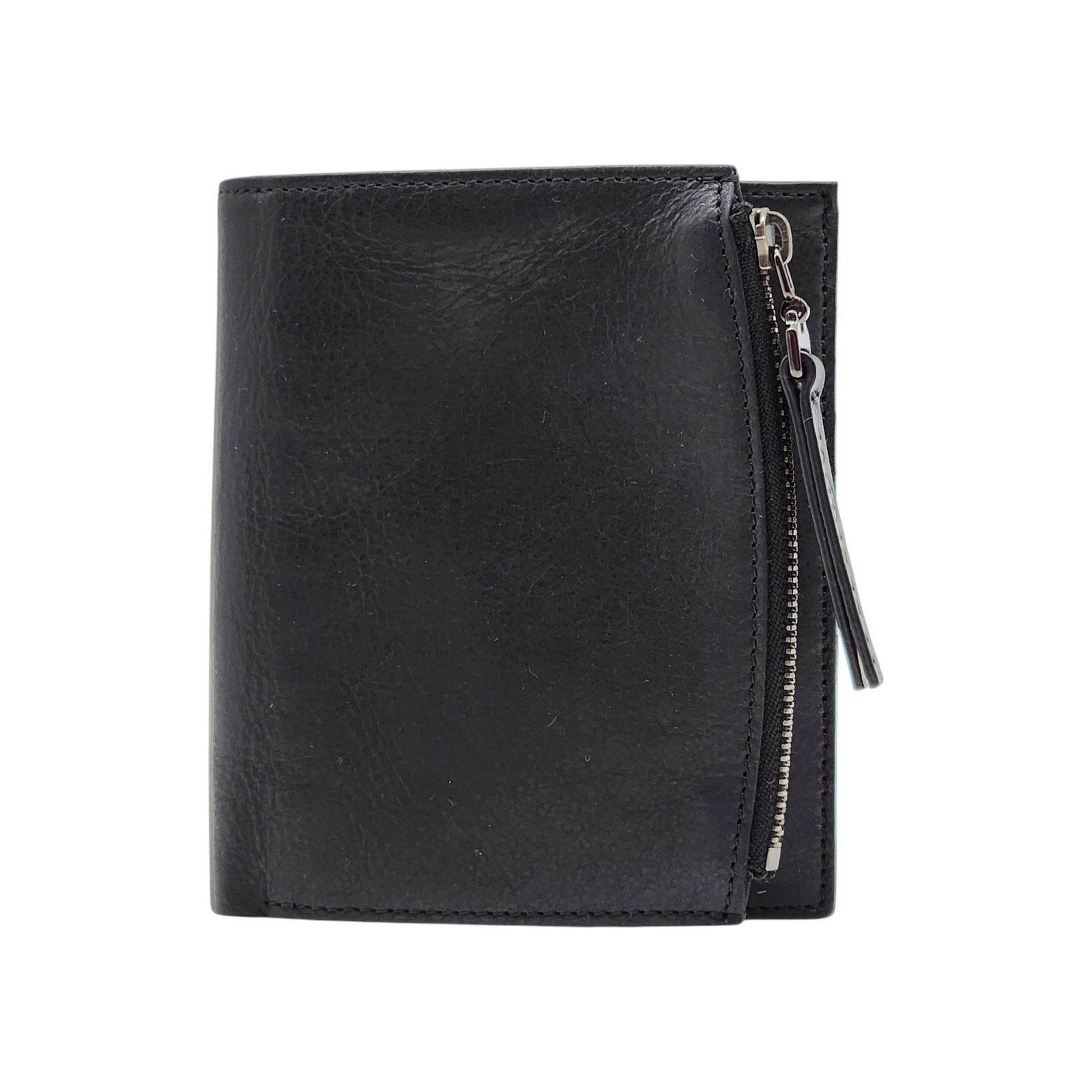 Maison Margiela Line 11 Leather Bifold Wallet Black - New Size ONE SIZE - 3 Thumbnail