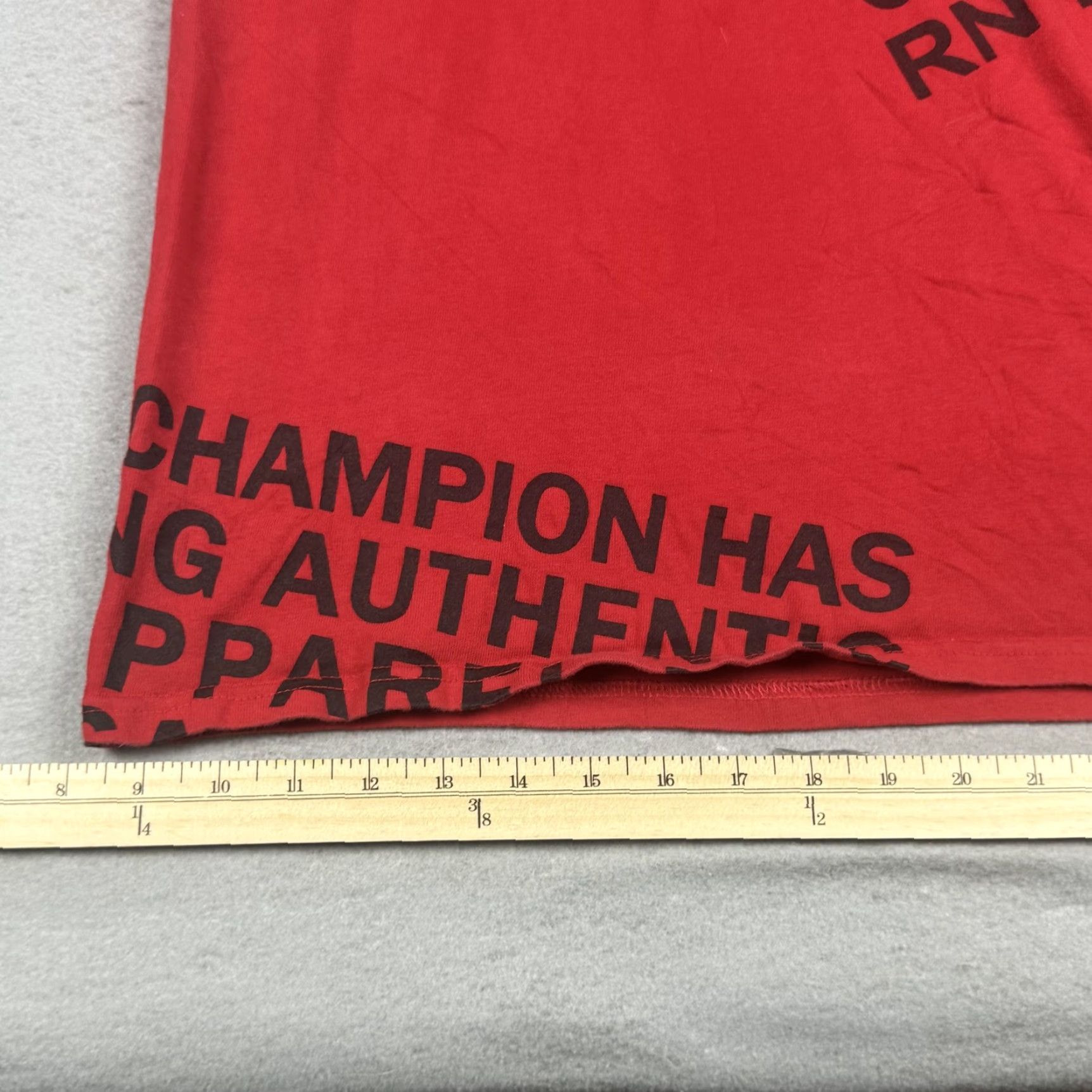 Champion CHAMPION Shirt Mens Large Red Graphic Print Short Sleeve Crew Neck Sports Since 1919 Size US L / EU 52-54 / 3 - 5 Thumbnail