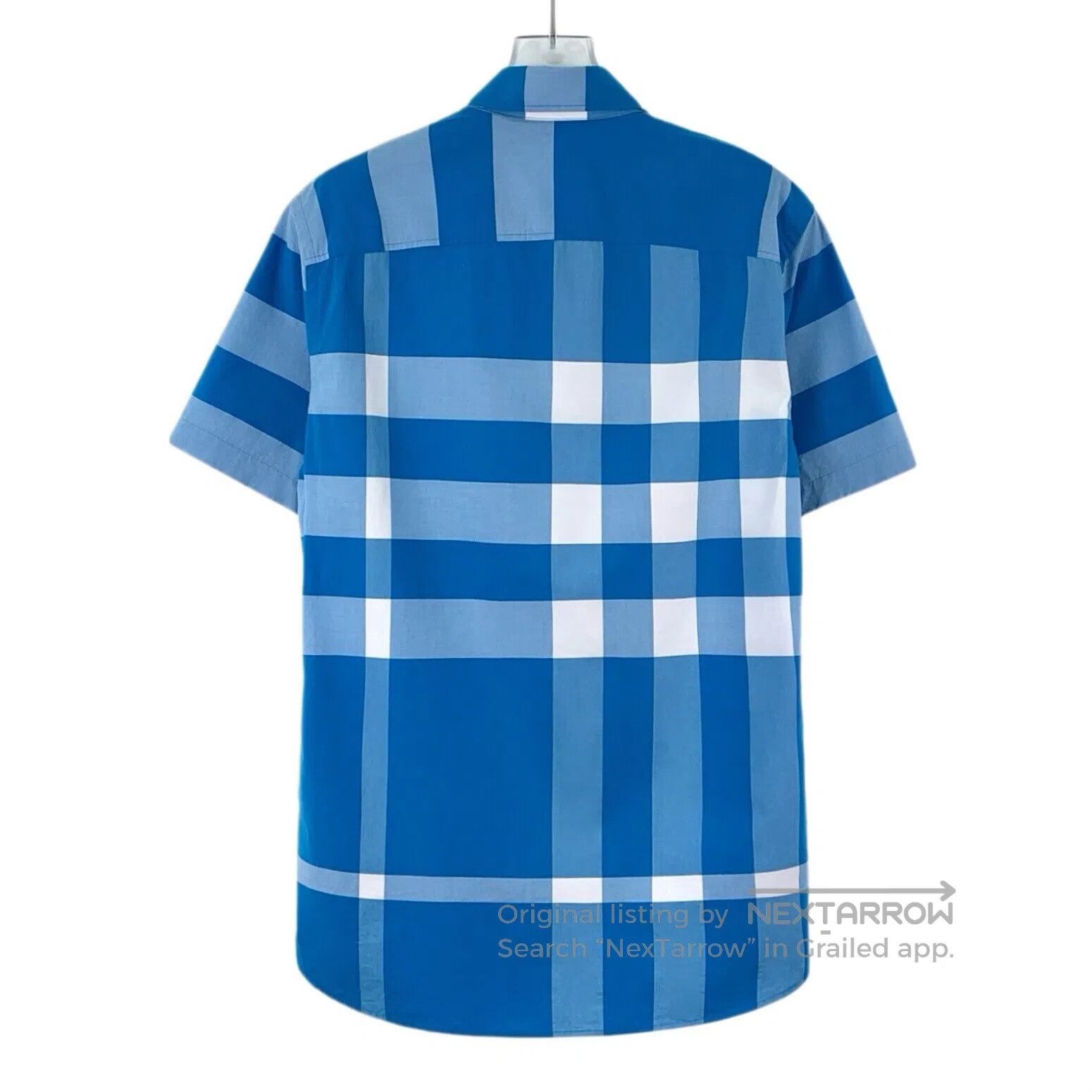Burberry Burberry Blue classic plaid design cotton lapel single-bre Size US S / EU 44-46 / 1 - 2 Thumbnail