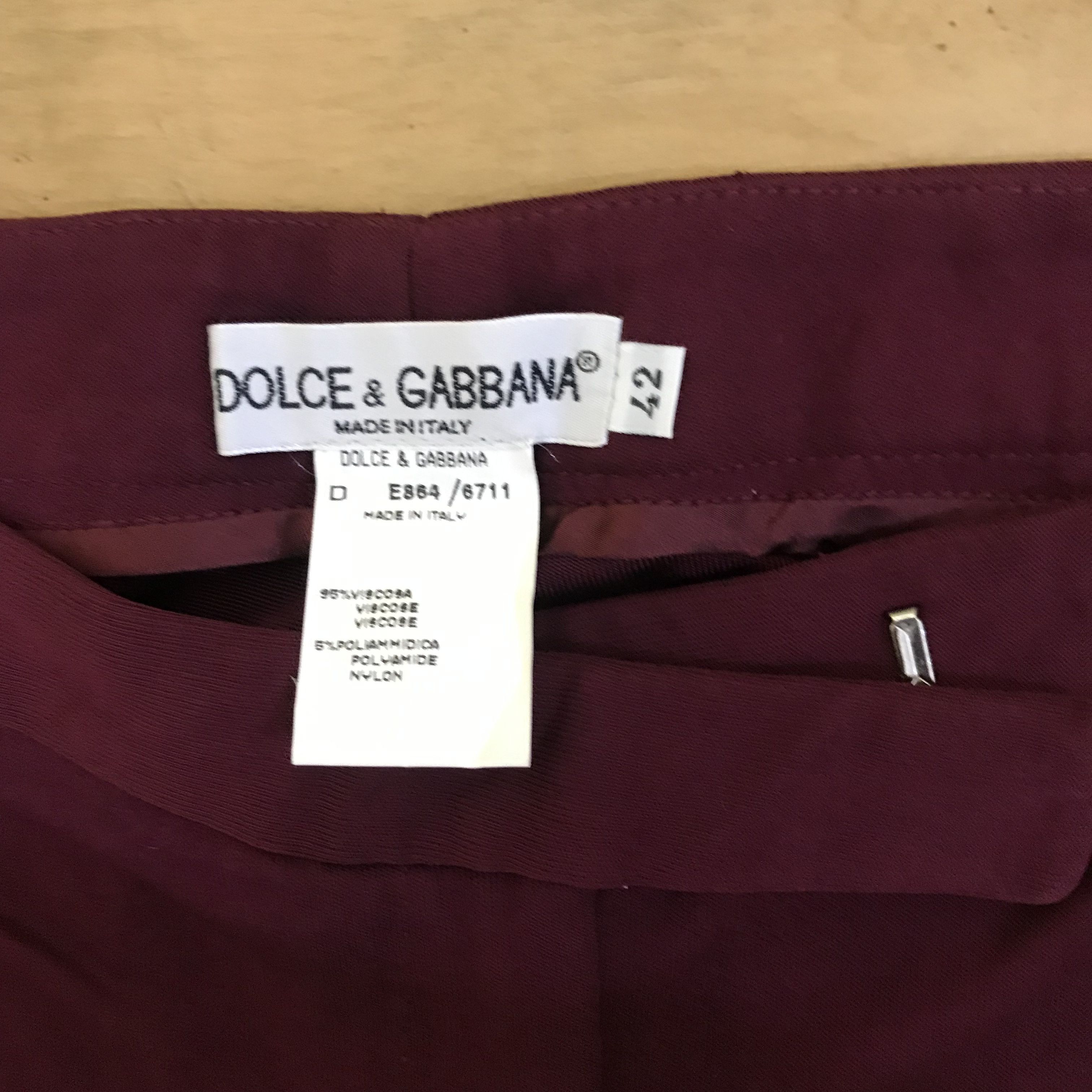 Dolce & Gabbana X121 DOLCE & GABBANA FLARED PANTS Size 42" / US 20 - 4 Thumbnail