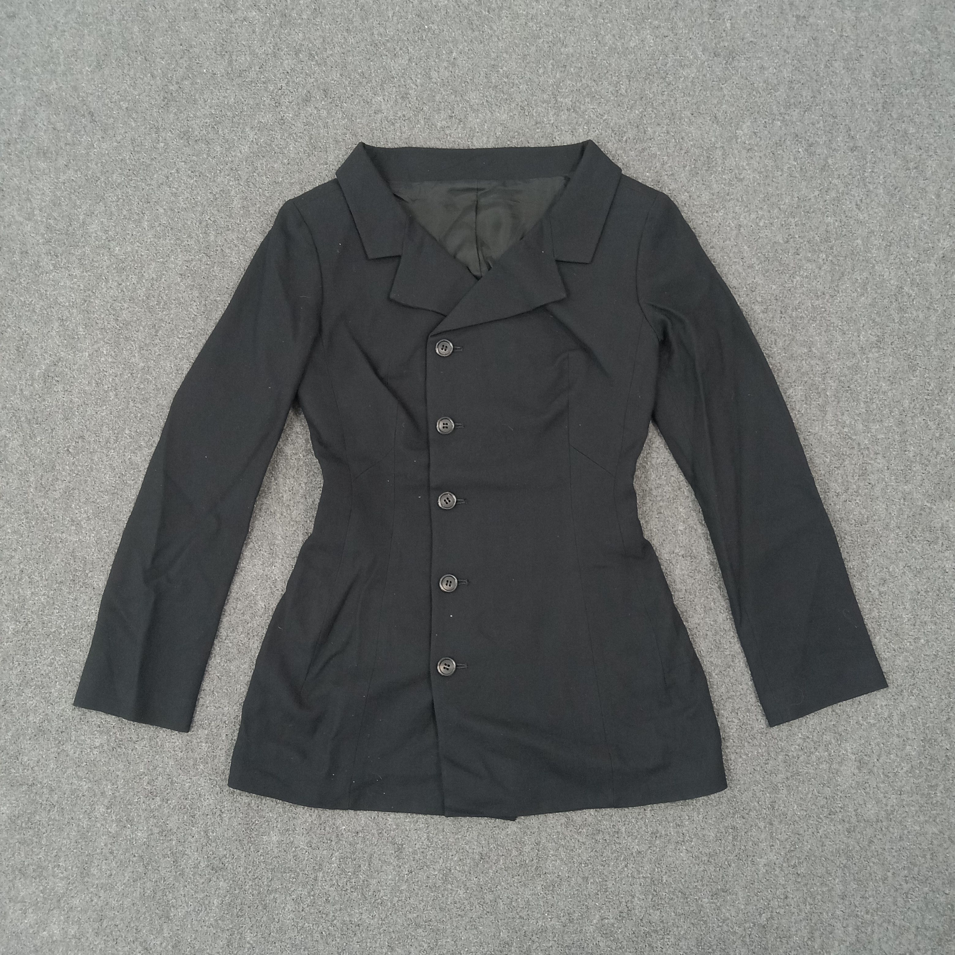 Yohji Yamamoto Yohji Yamamoto NOIR Japanese Designer Blazer C268N27 Size XS / US 0-2 / IT 36-38 - 1 Thumbnail