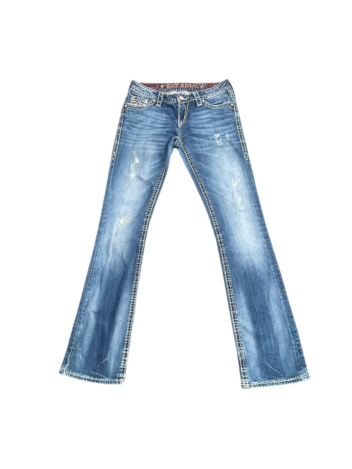 Rock Revival Rock Revival Penny Bootcut Distresed Jeans Size 30" / US 8 / IT 44 - 1 Thumbnail