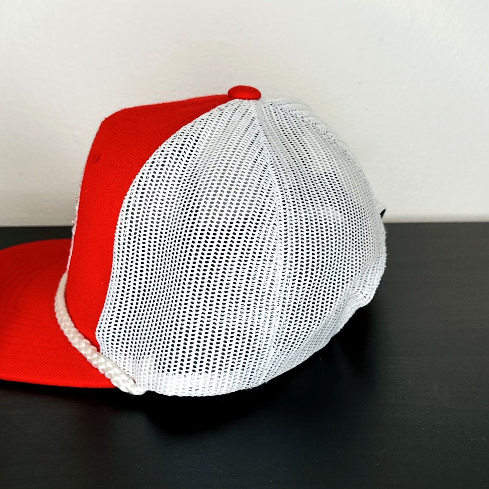 The Hundreds The Hundreds Trucker Hat Snapback Red White Sinking Ships Rope Cap Mens One Size Size ONE SIZE - 4 Thumbnail