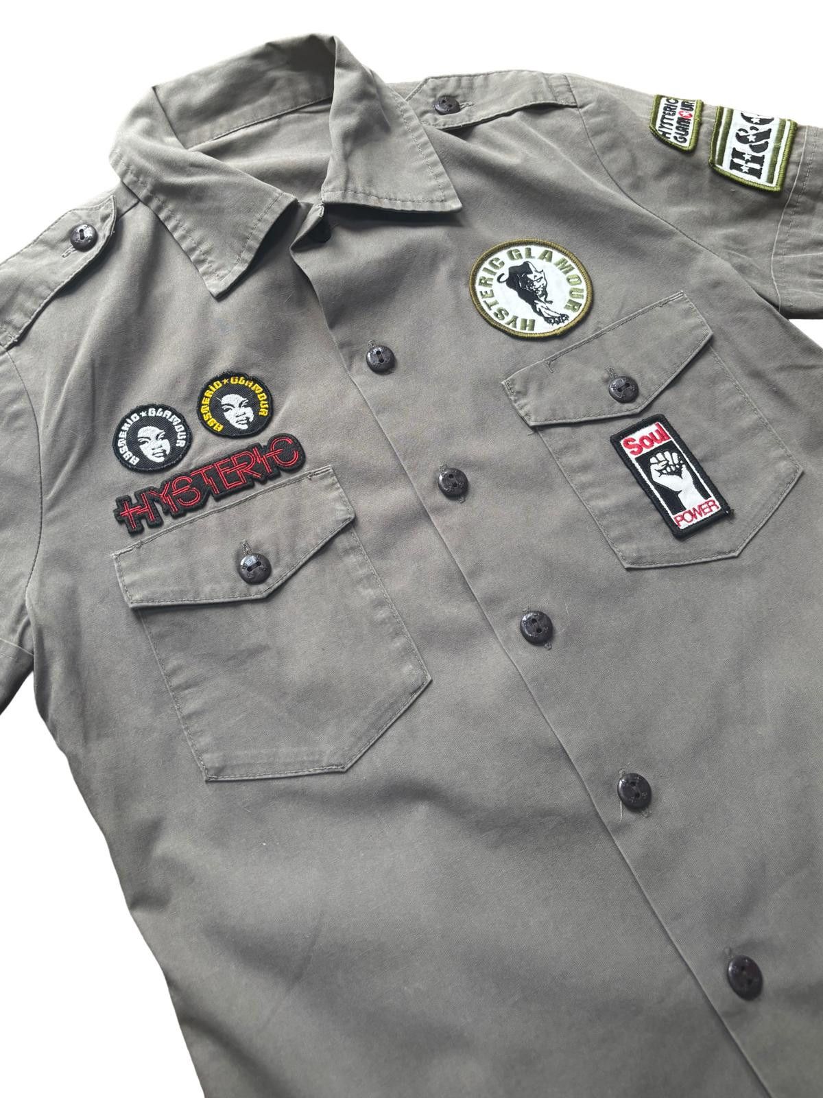 Hysteric Glamour Hysteric Glamour Patch Shirt Grey Small Size S / US 4 / IT 40 - 2 Thumbnail