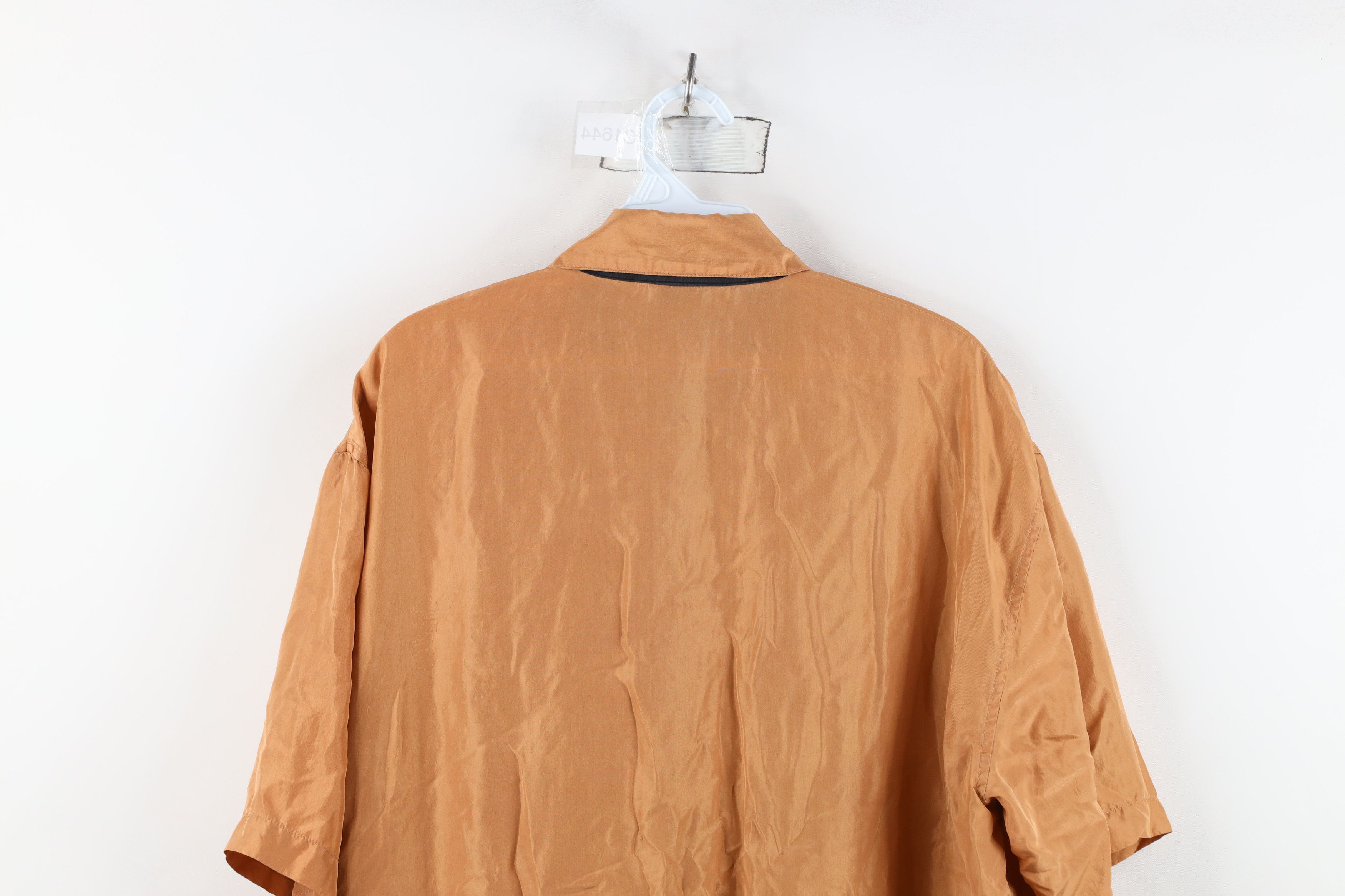 Vintage Vintage 90s Streetwear Silk Half Zip Pullover Polo Shirt Size US L / EU 52-54 / 3 - 14 Thumbnail