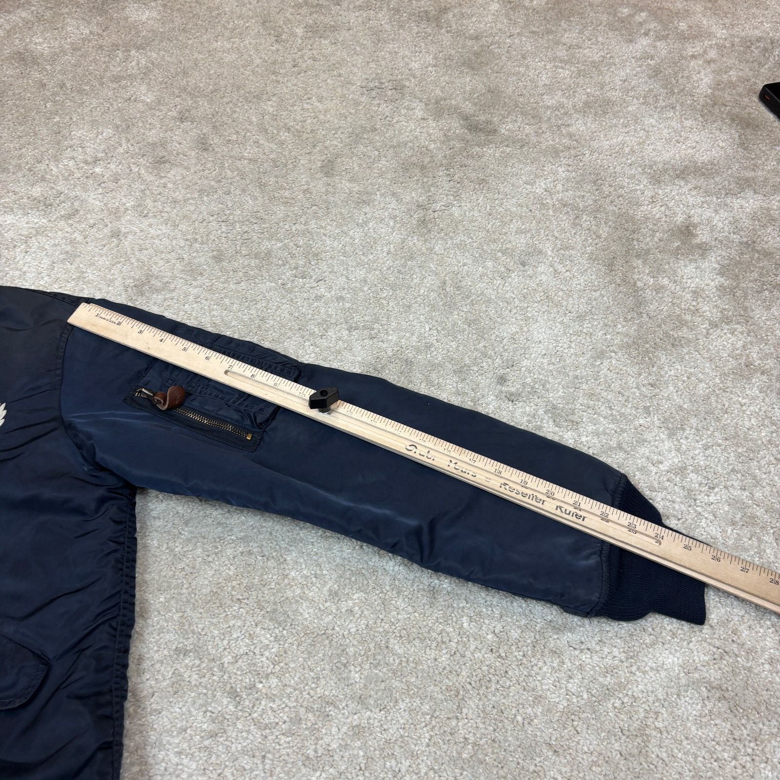 Salvage Salvage MA-1 Bomber Jacket Death or Glory Men's Medium y2k Size US M / EU 48-50 / 2 - 8 Thumbnail