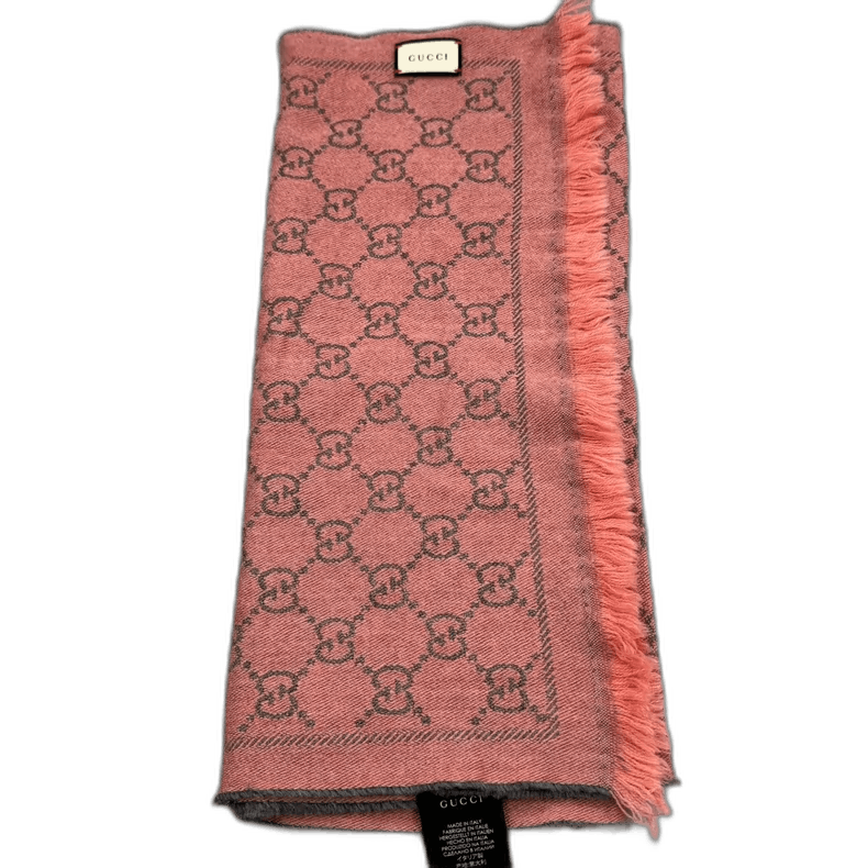 Gucci Gucci Pink Double G Pattern Scarf Size ONE SIZE - 1 Thumbnail